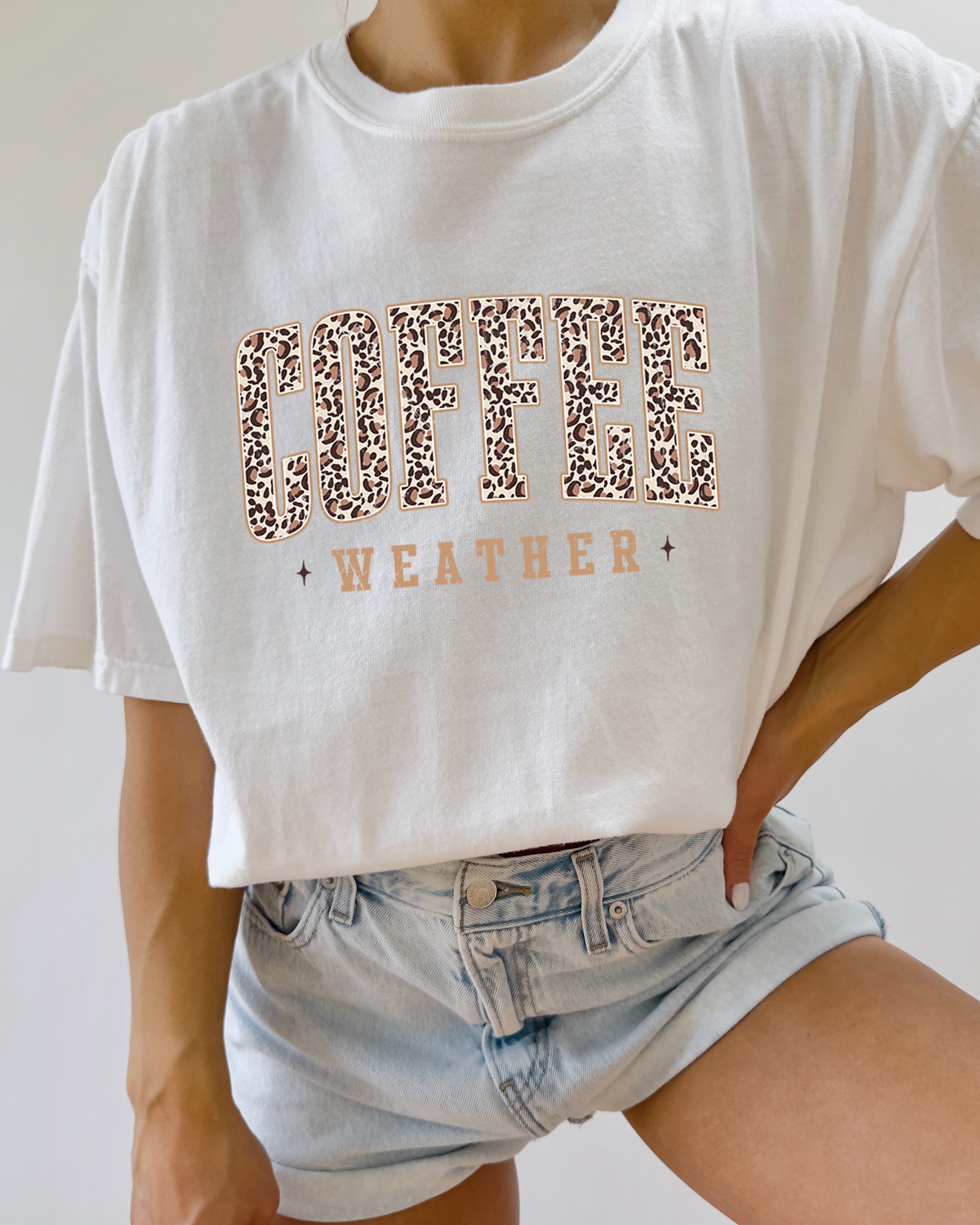 Coffee Weather Fall Thanksgiving day Christmas Autumn Comfort Colors Garment Dyed T Shirt