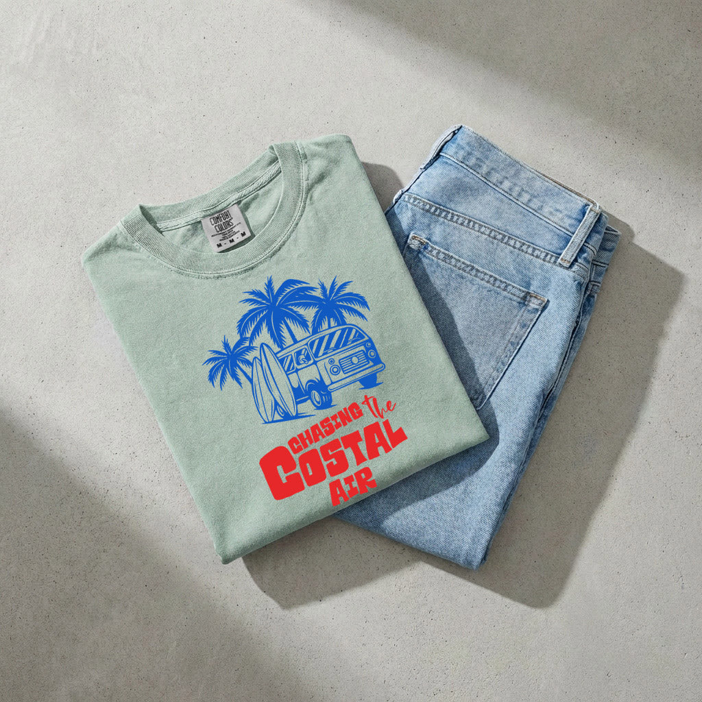 Chasing the ocean air Beach Nature Comfort Colors T Shirt Vacation Lake Summer