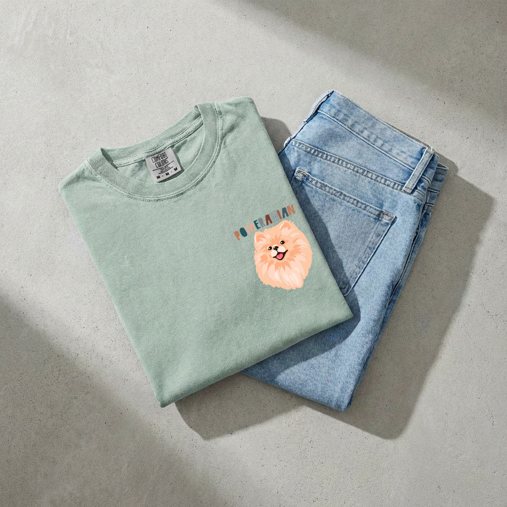 Pomeranian Dog Comfort Colors T Shirt