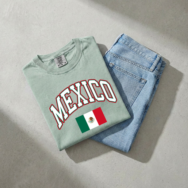 Mexico Flag Comfort Colors T Shirt