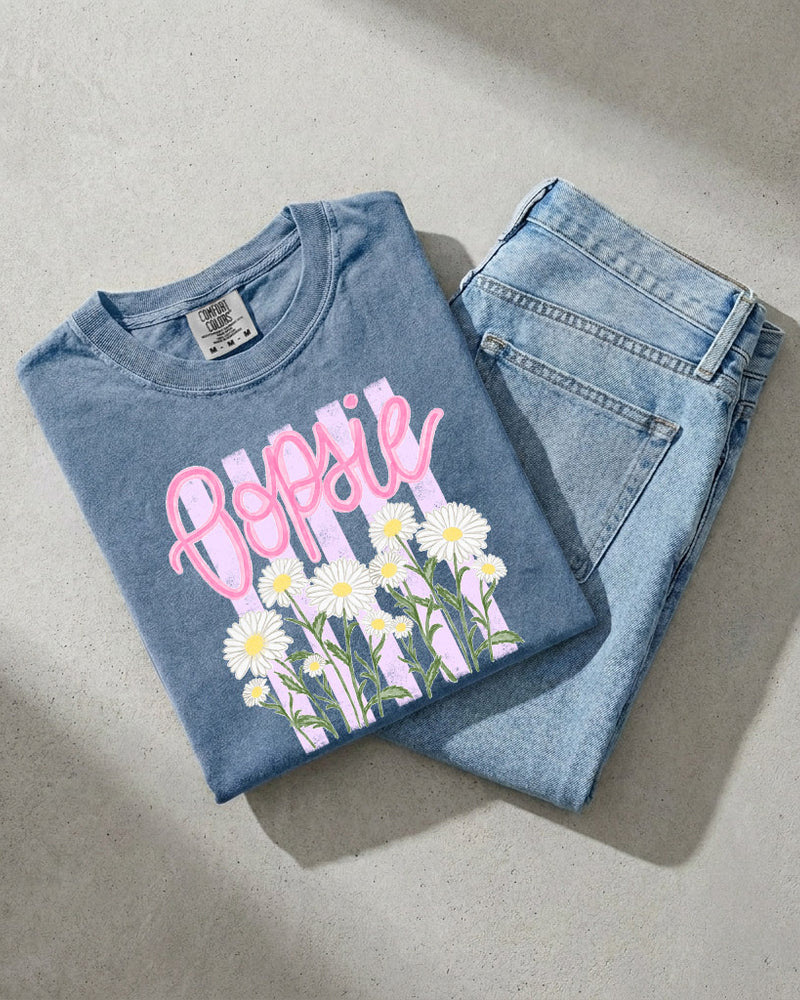 Oopsie Daisy Nature Flower Comfort Colors T Shirt Vacation Beach Lake Summer
