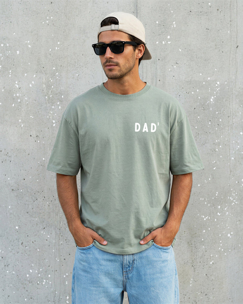 Dad of Two Comfort Colors T Shirt (squared 2) Father's day