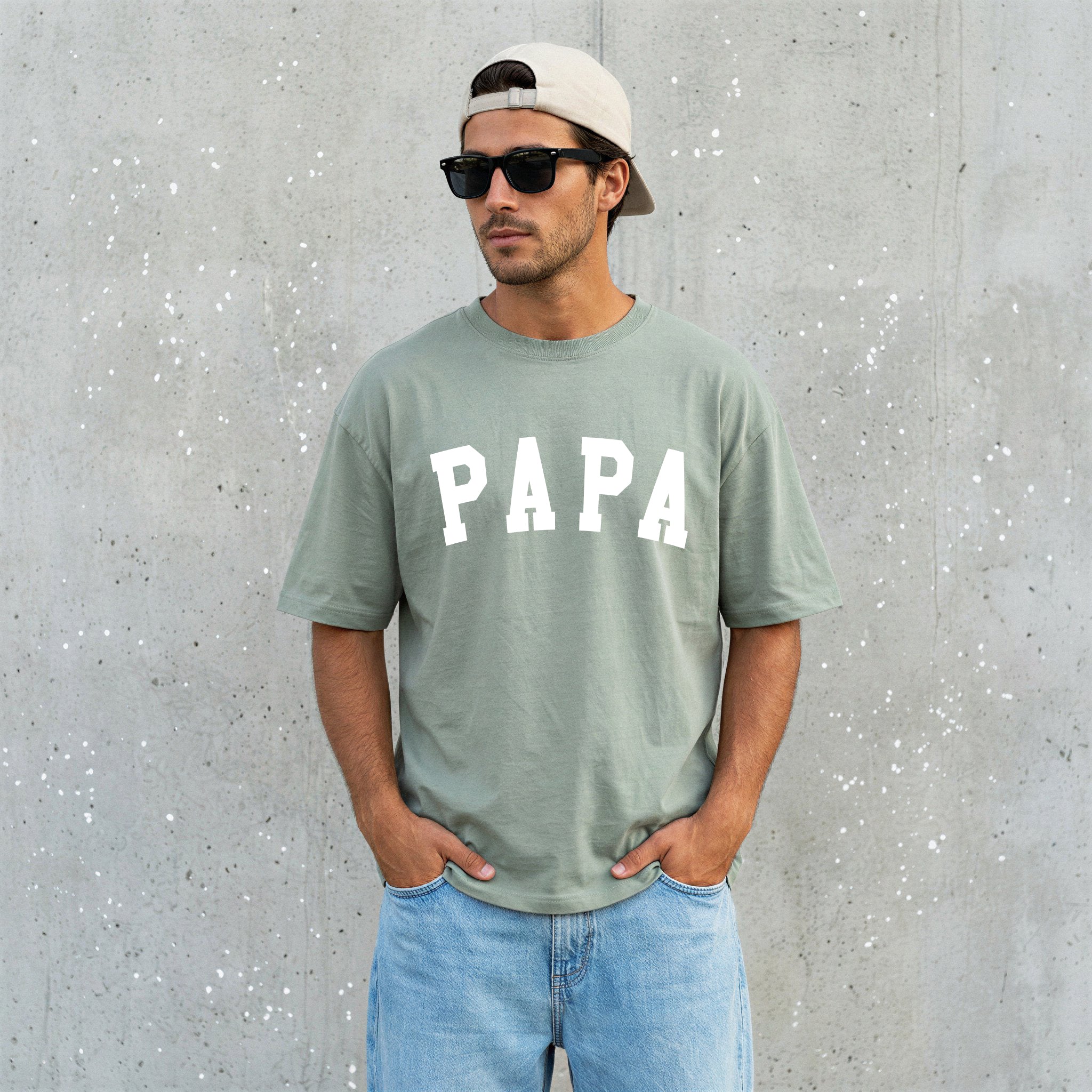 Papa Grandpa Comfort Colors 100% Cotton T Shirt Father's day (Condensed)