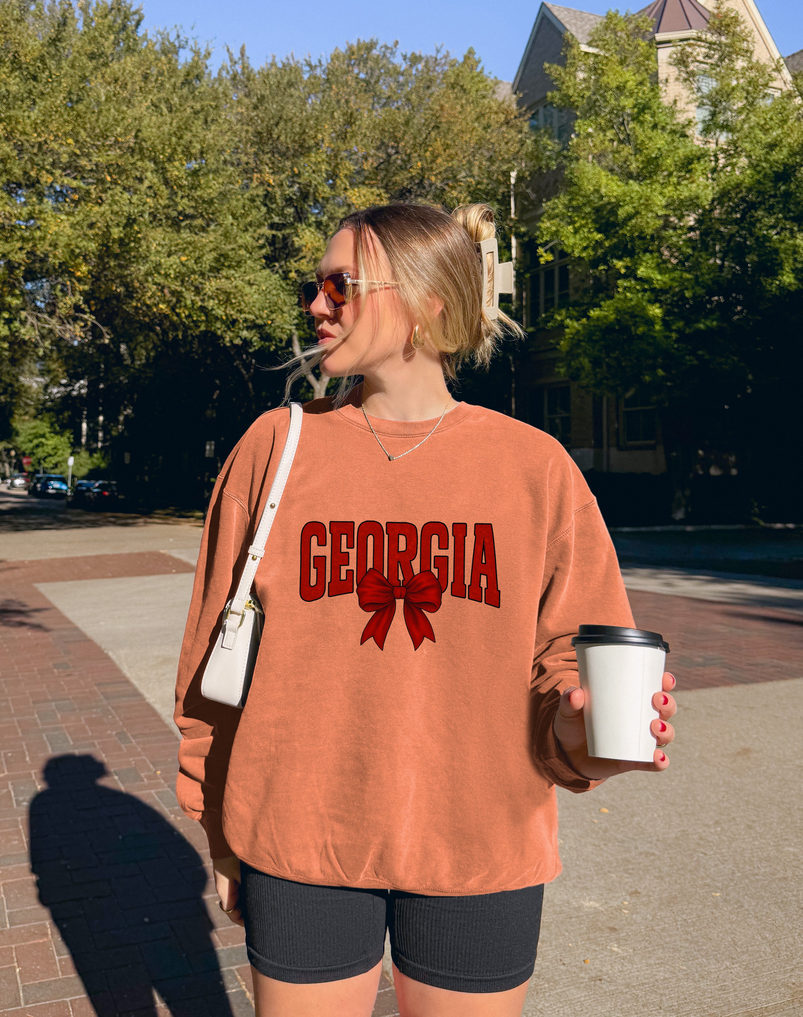 Georgia State College Sweatshirt – USA City Comfort Colors Garment Dyed Crewneck