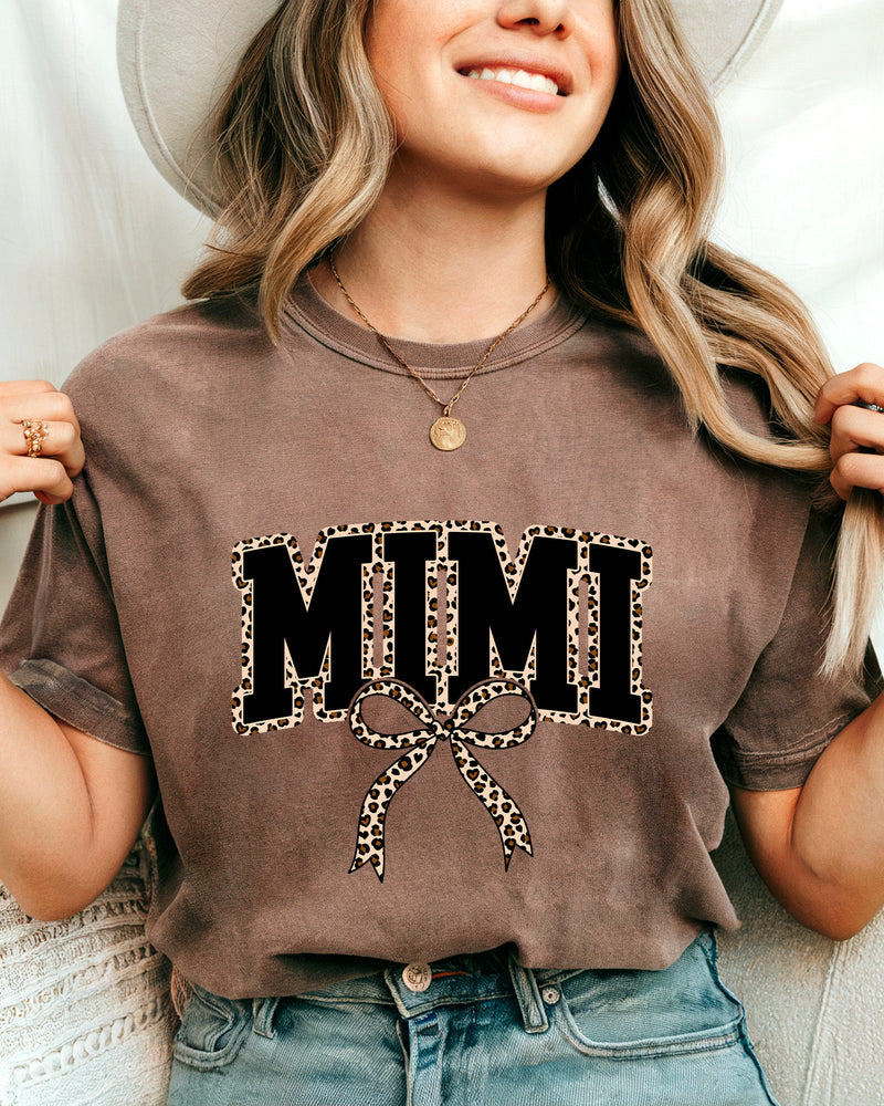 Mimi Leopard Grandma Comfort Colors Garment Dyed T Shirt