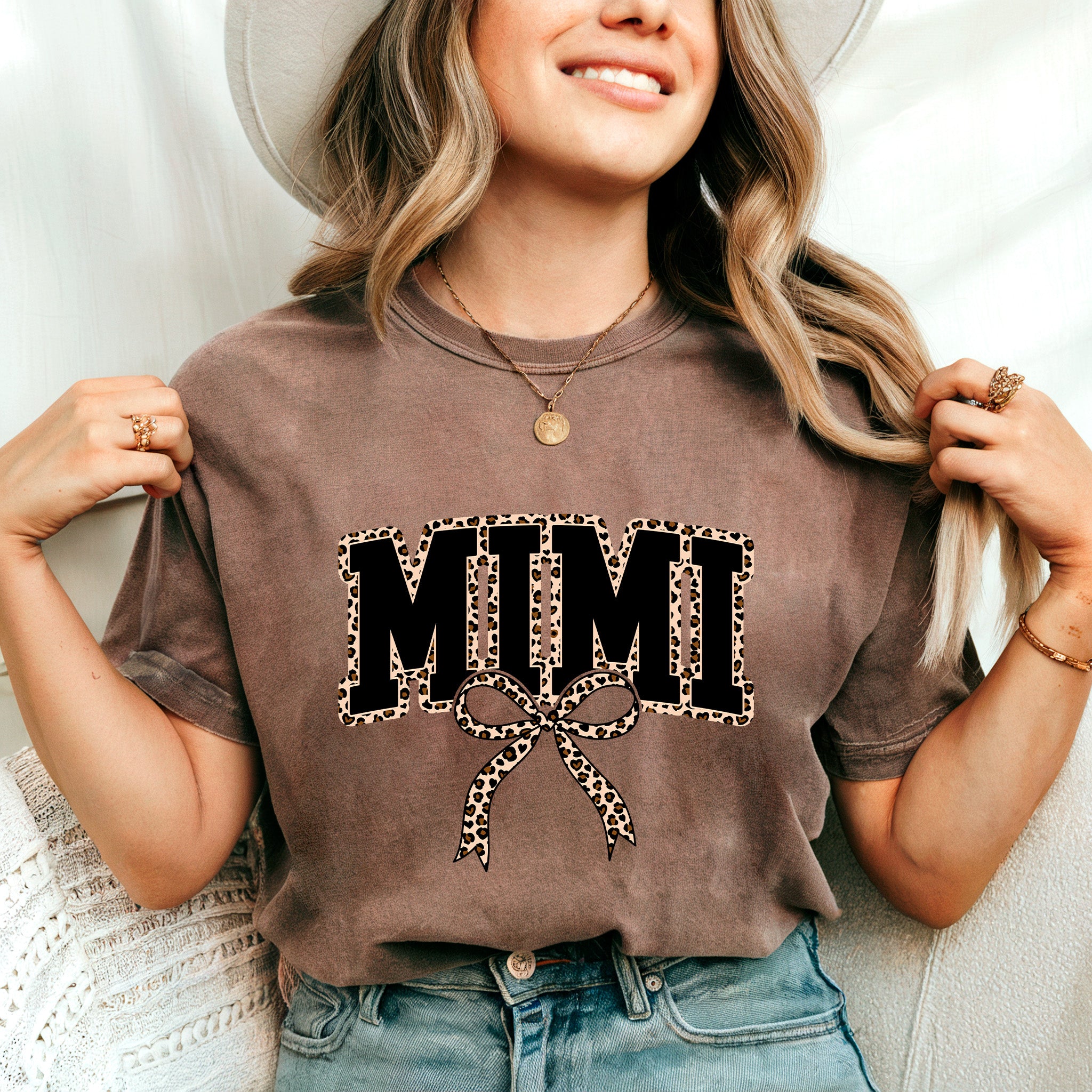 Mimi Leopard Grandma Comfort Colors Garment Dyed T Shirt