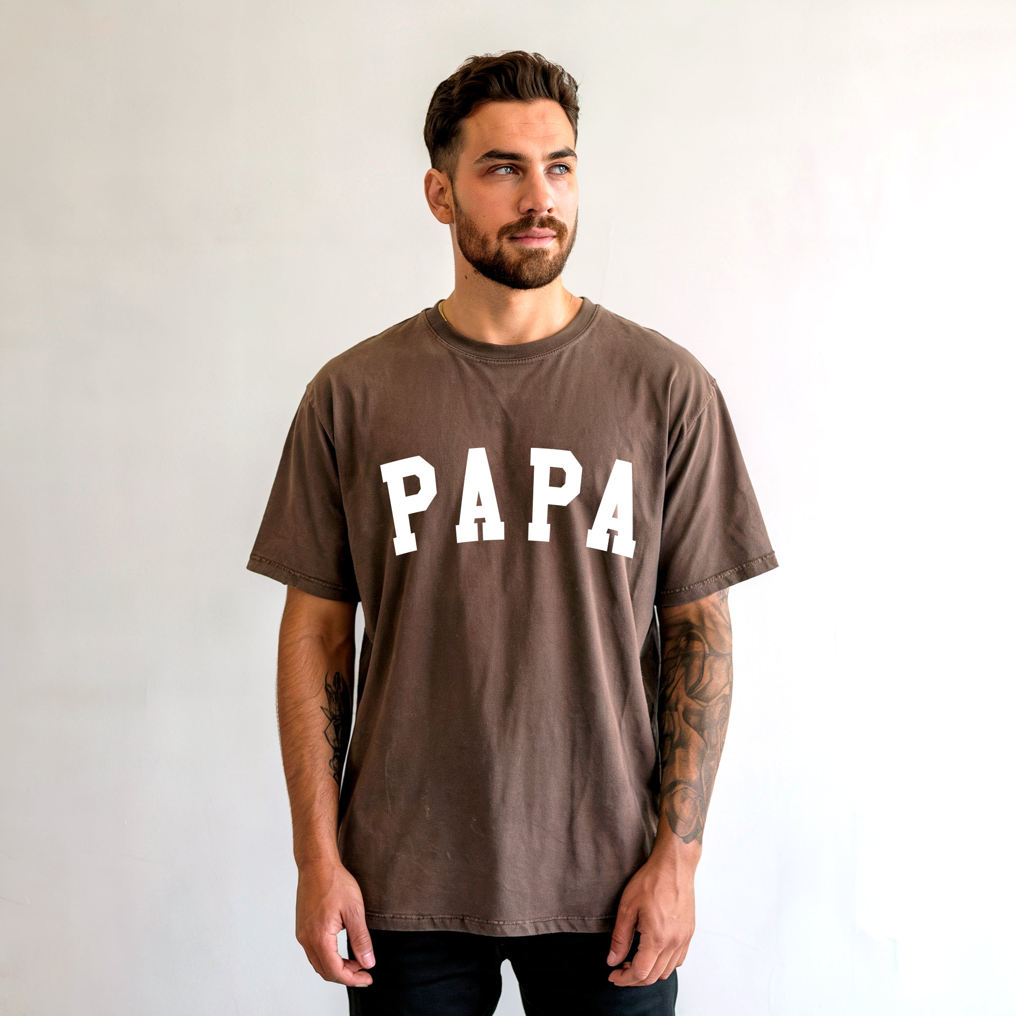 Papa Grandpa Comfort Colors 100% Cotton T Shirt Father's day (Condensed)