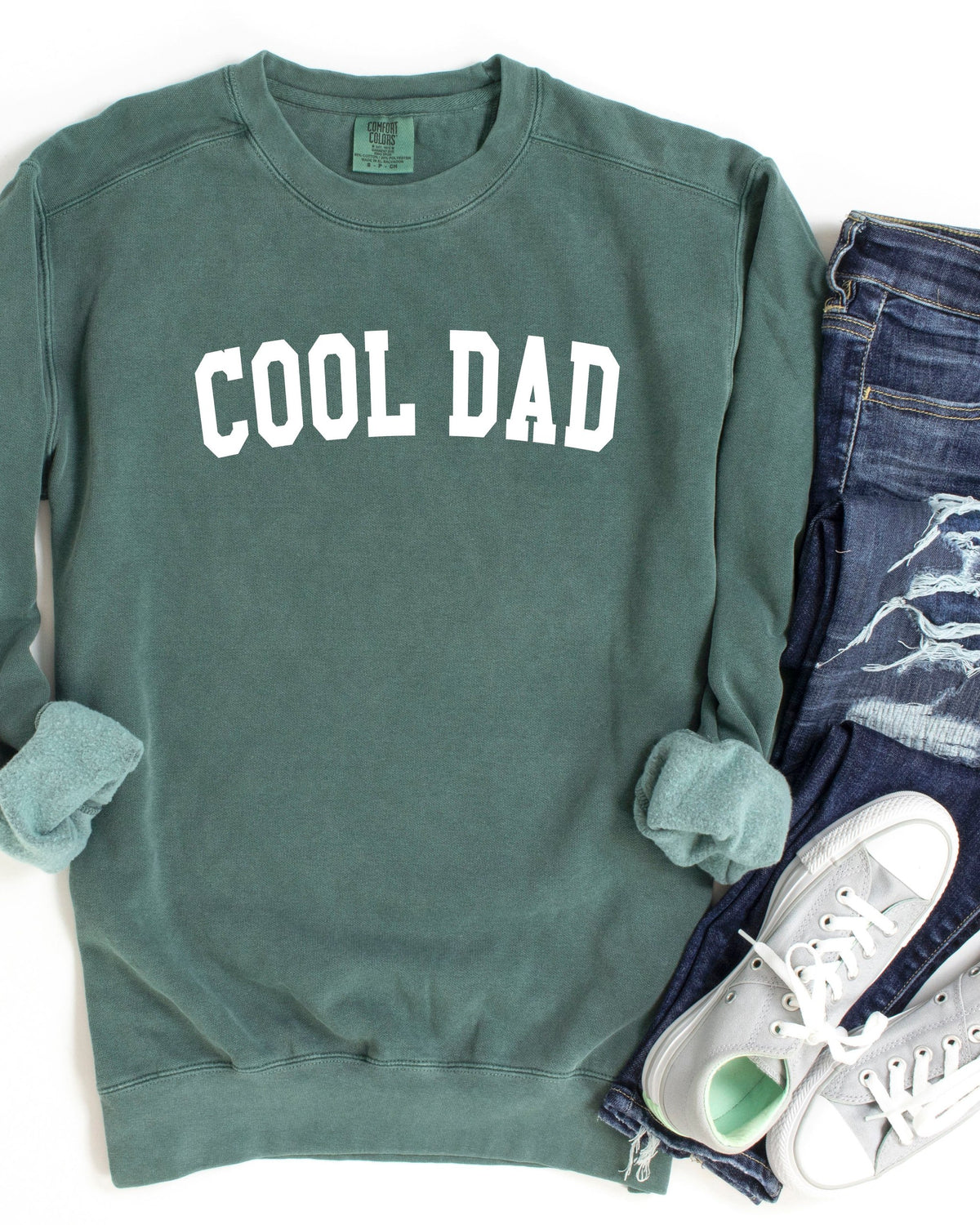 Cool Dad Garment Dyed Comfort Colors Sweatshirt