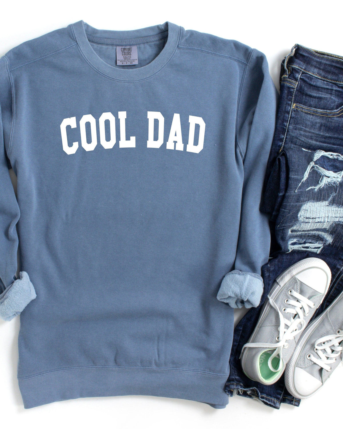 Cool Dad Garment Dyed Comfort Colors Sweatshirt