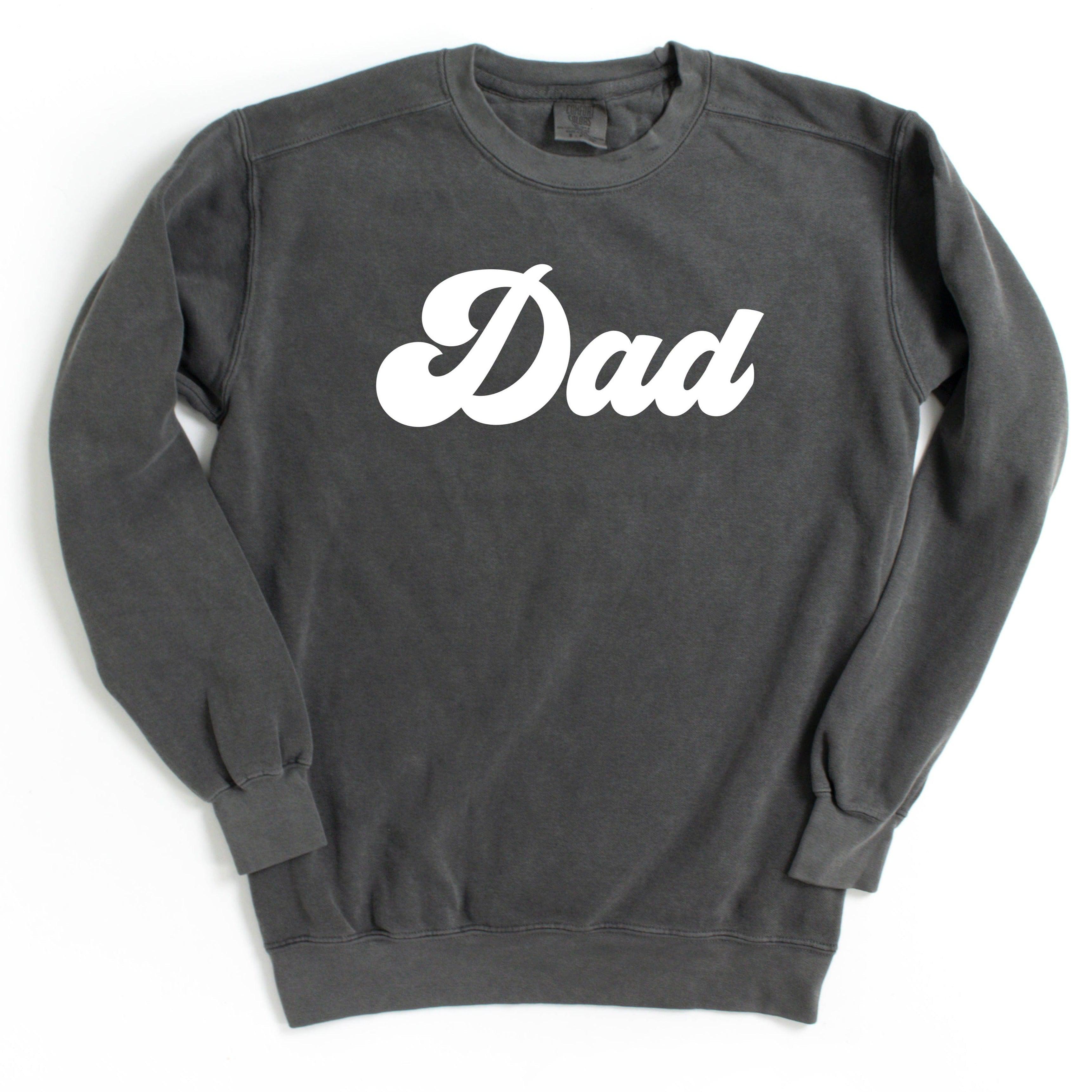 Dad Garment Dyed Comfort Colors Sweatshirt (Groovy)