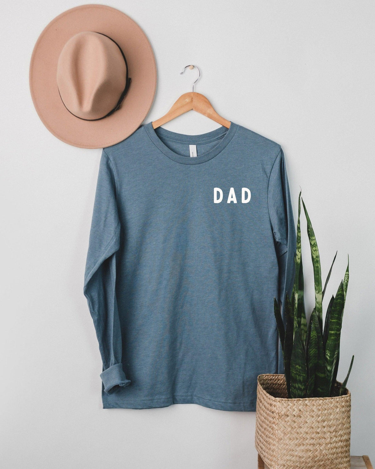 Dad Long Sleeve T Shirt (Rounded font corner)