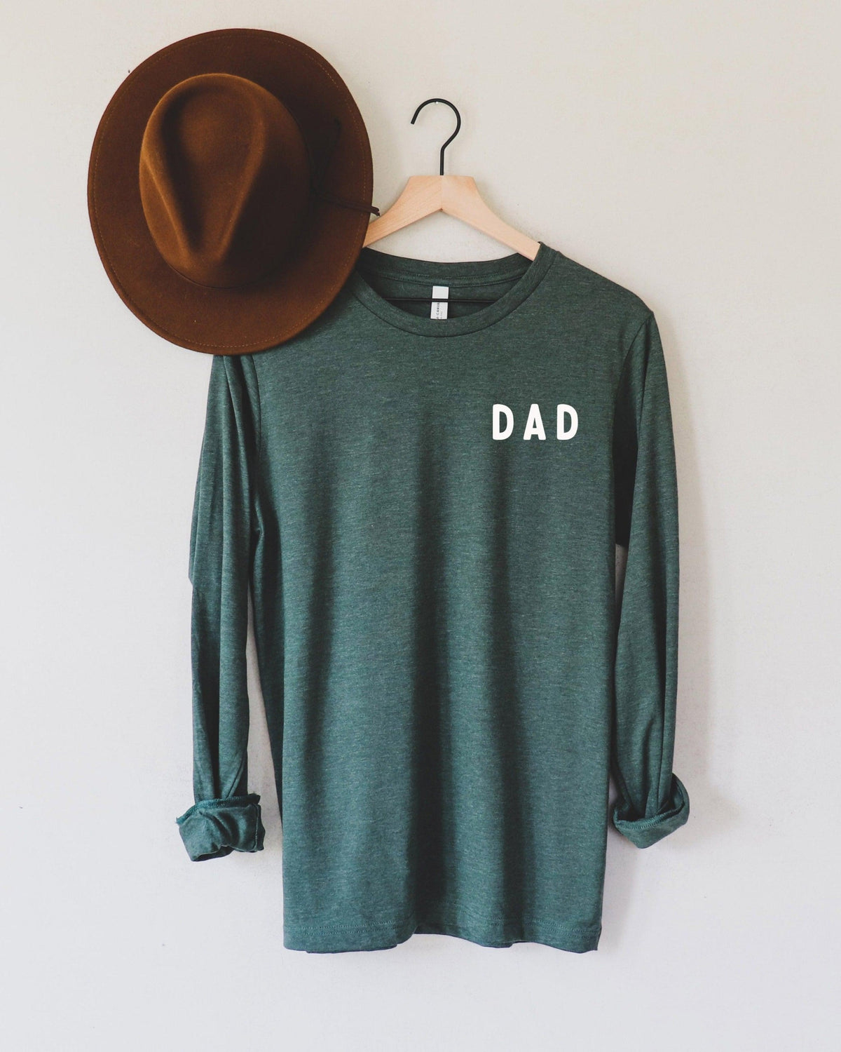 Dad Long Sleeve T Shirt (Rounded font corner)