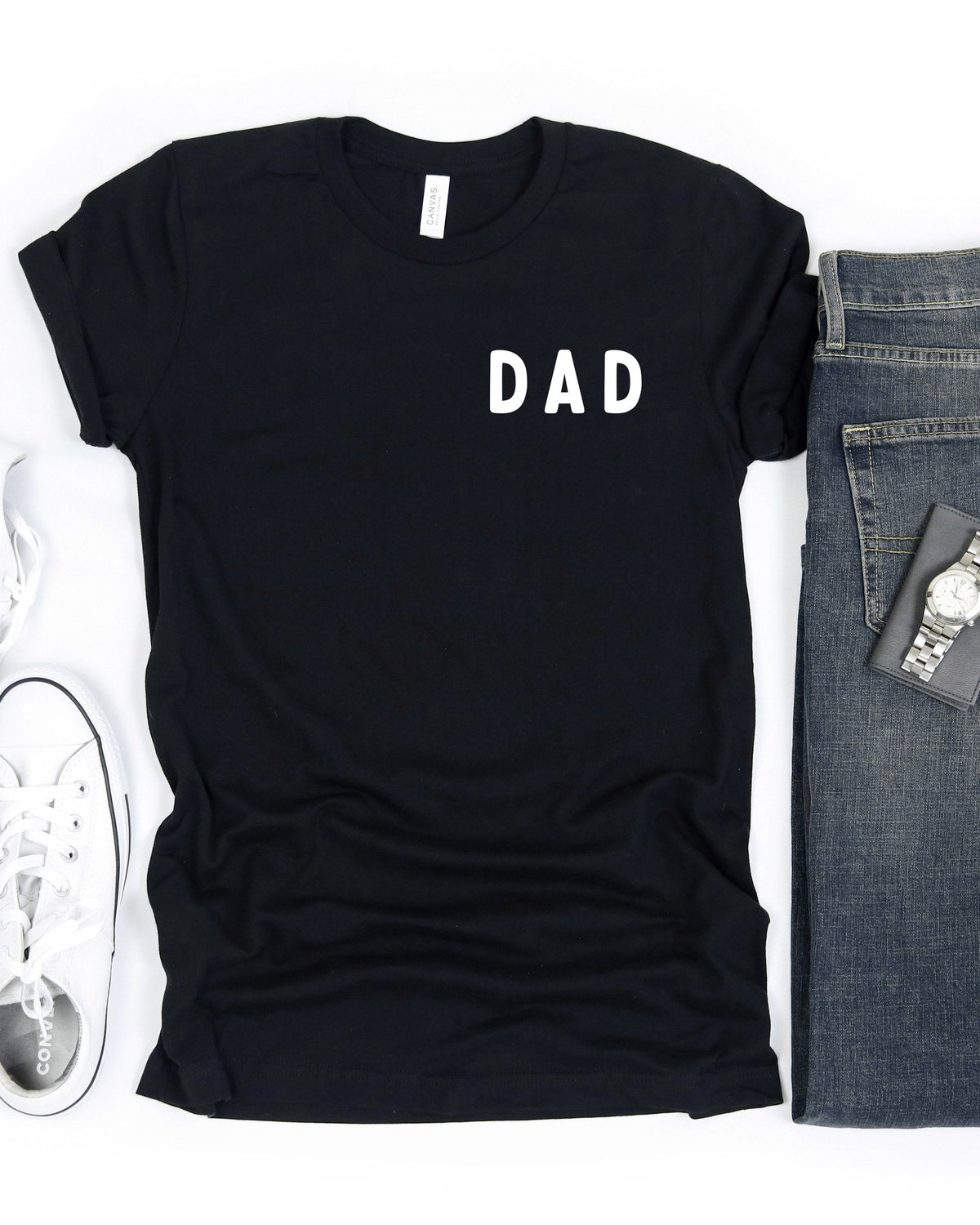 Dad T Shirt | Daddy T shirt, Mother's day matching shirts (Rounded font left corner)