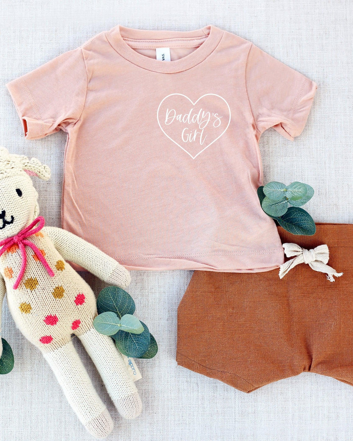 Daddy's Girl Heart Around Baby And Toddler T Shirt