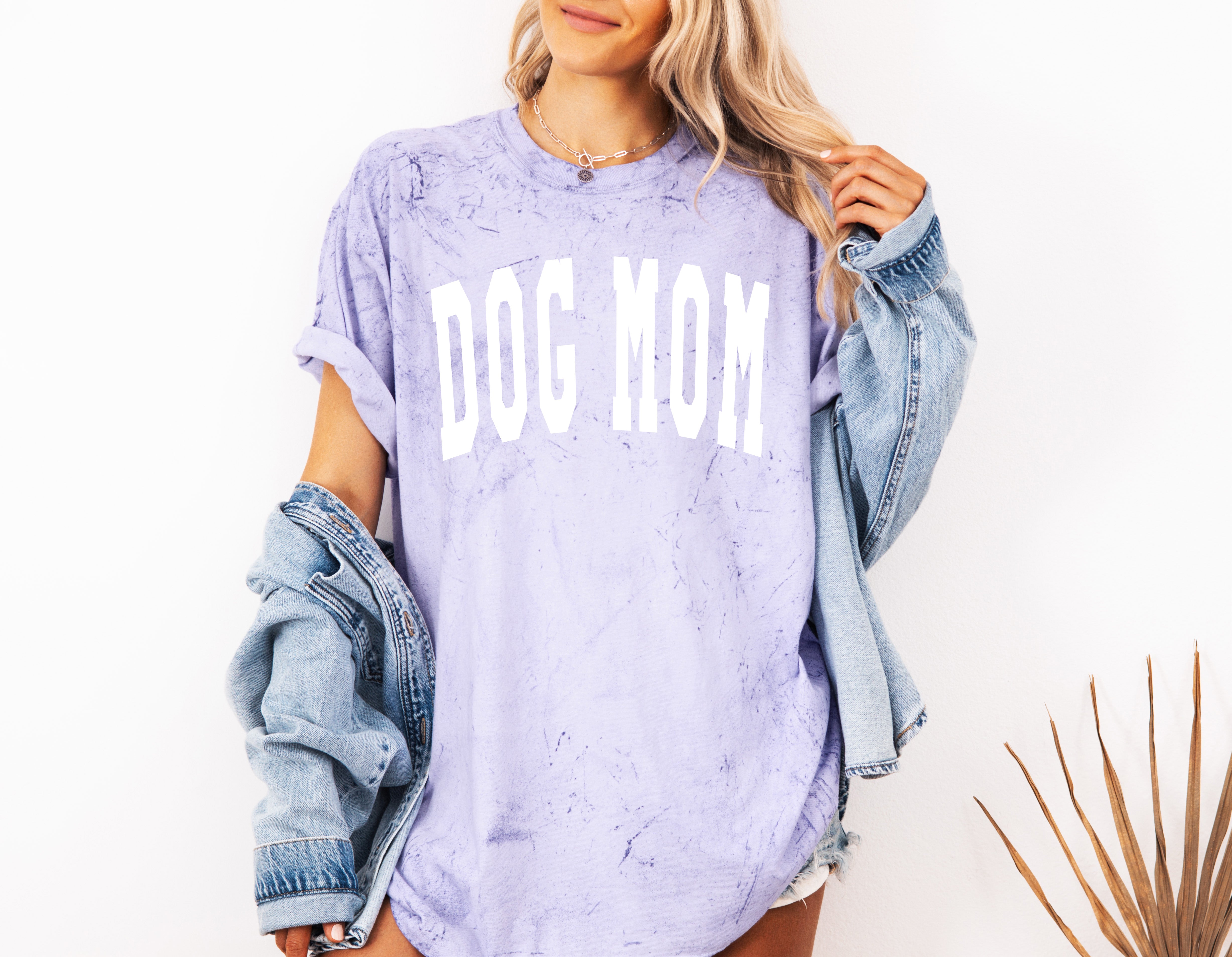 Dog Mom Comfort Colors Garment Dyed T Shirt (Condensed Font)