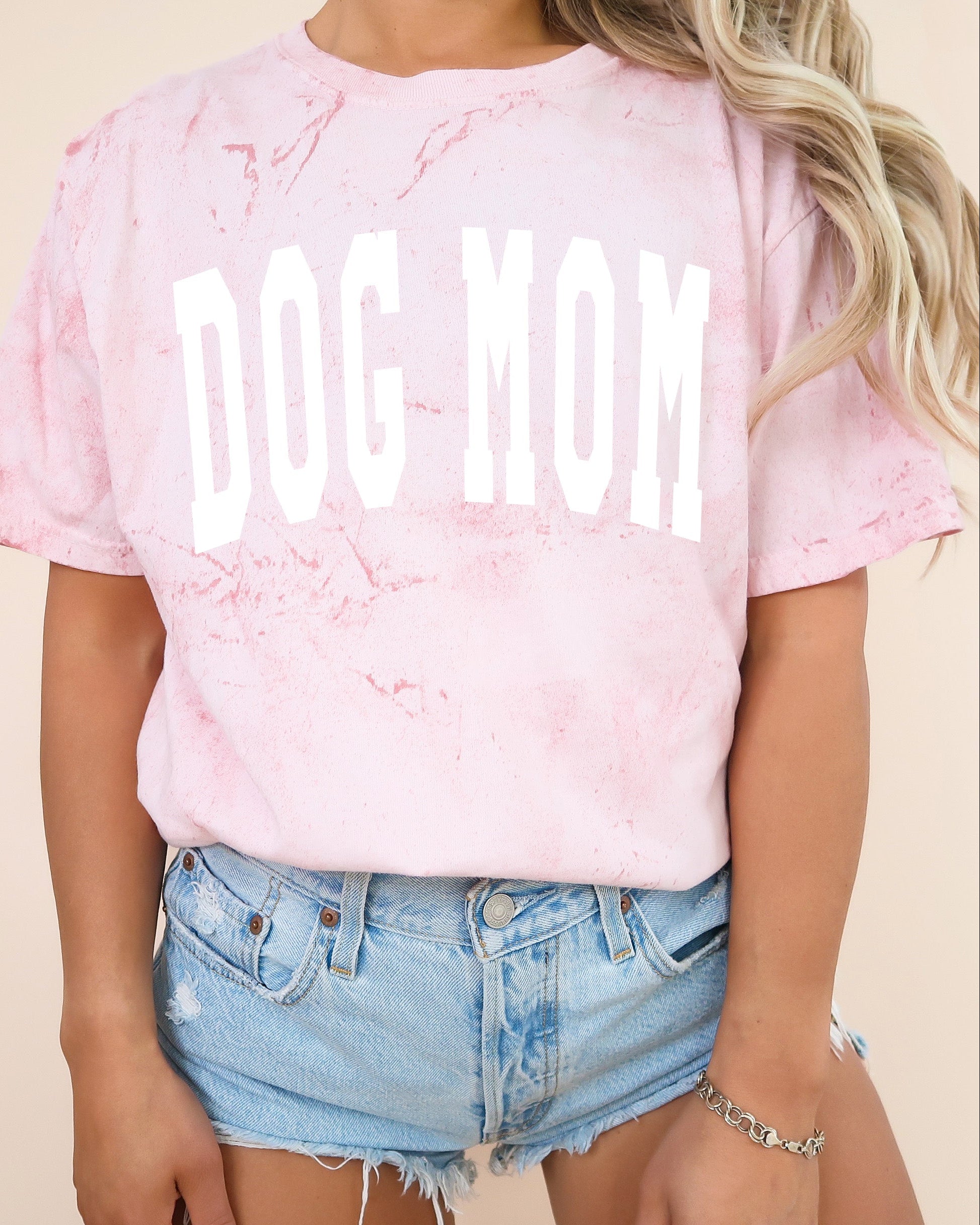 Dog Mom Comfort Colors Garment Dyed T Shirt (Condensed Font)