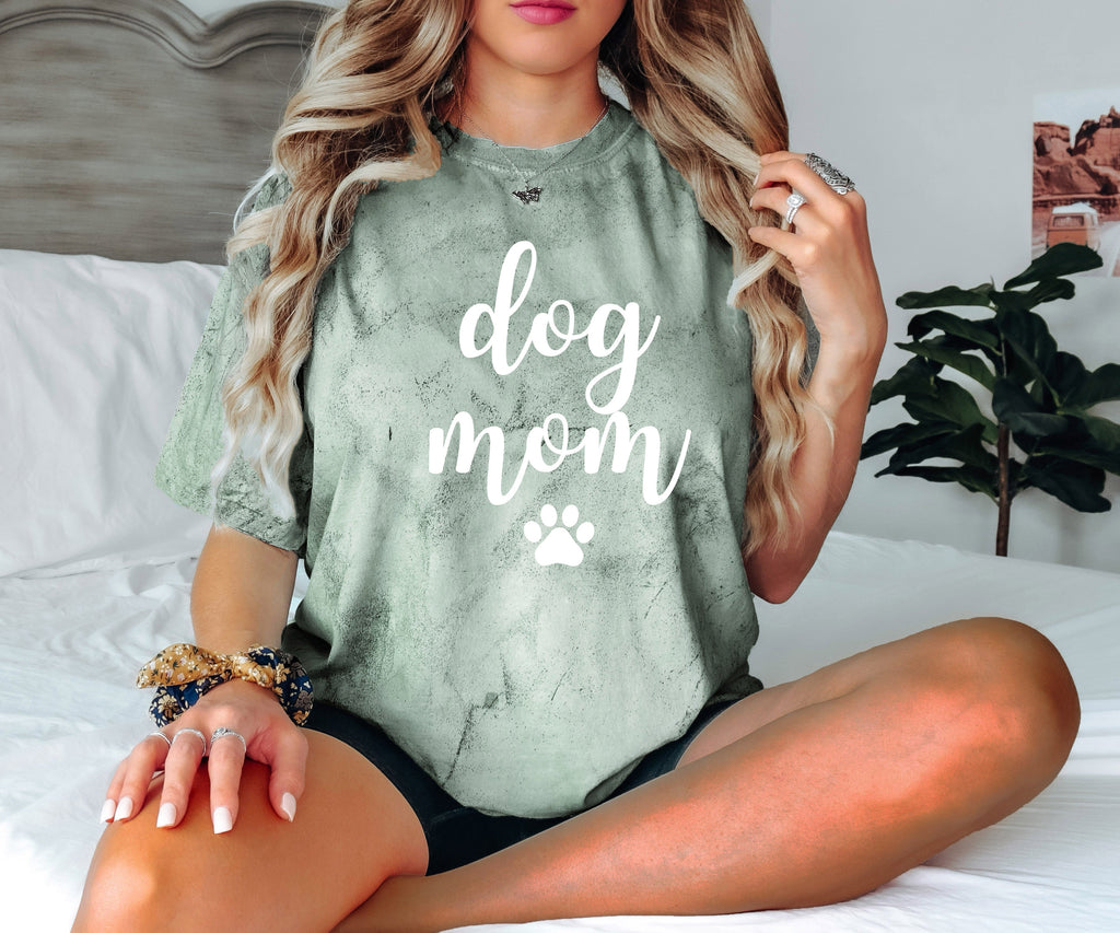 Dog Mom Comfort Colors T Shirt (Joshico Font)