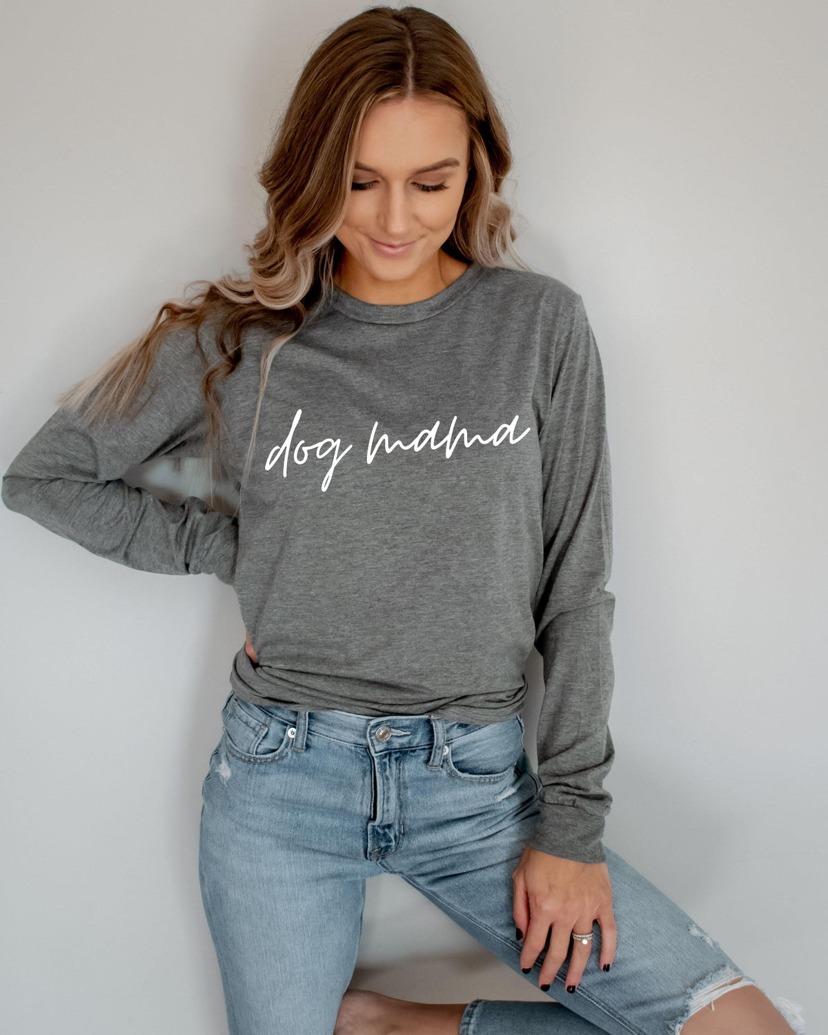 Dog Mom Long Sleeve Tshirt