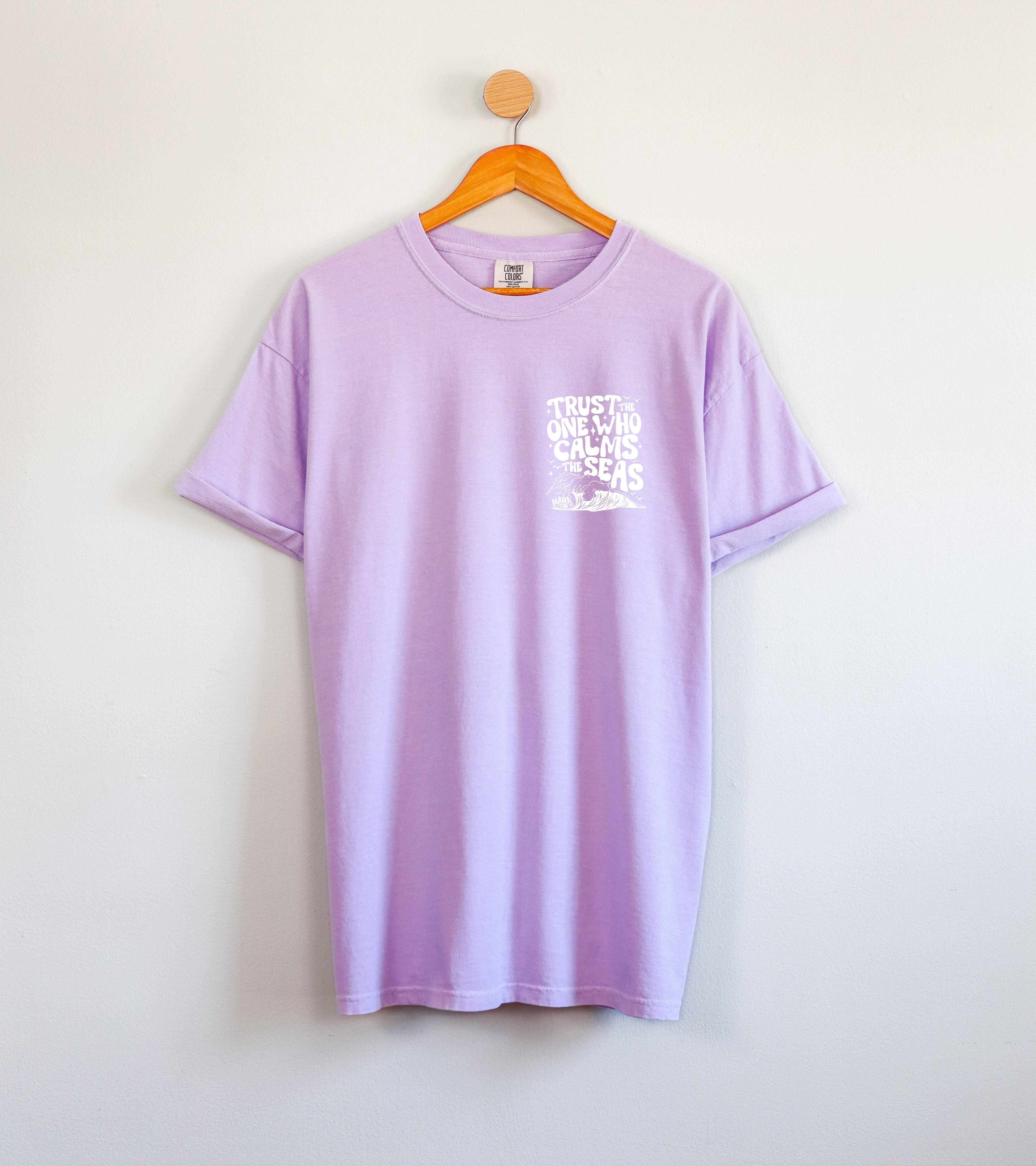 Trust the One Who Calms the Seas (Mark 4:35-41) Vacation Summer Lake Ocean Tees