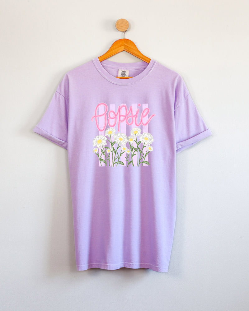 Oopsie Daisy Nature Flower Comfort Colors T Shirt Vacation Beach Lake Summer