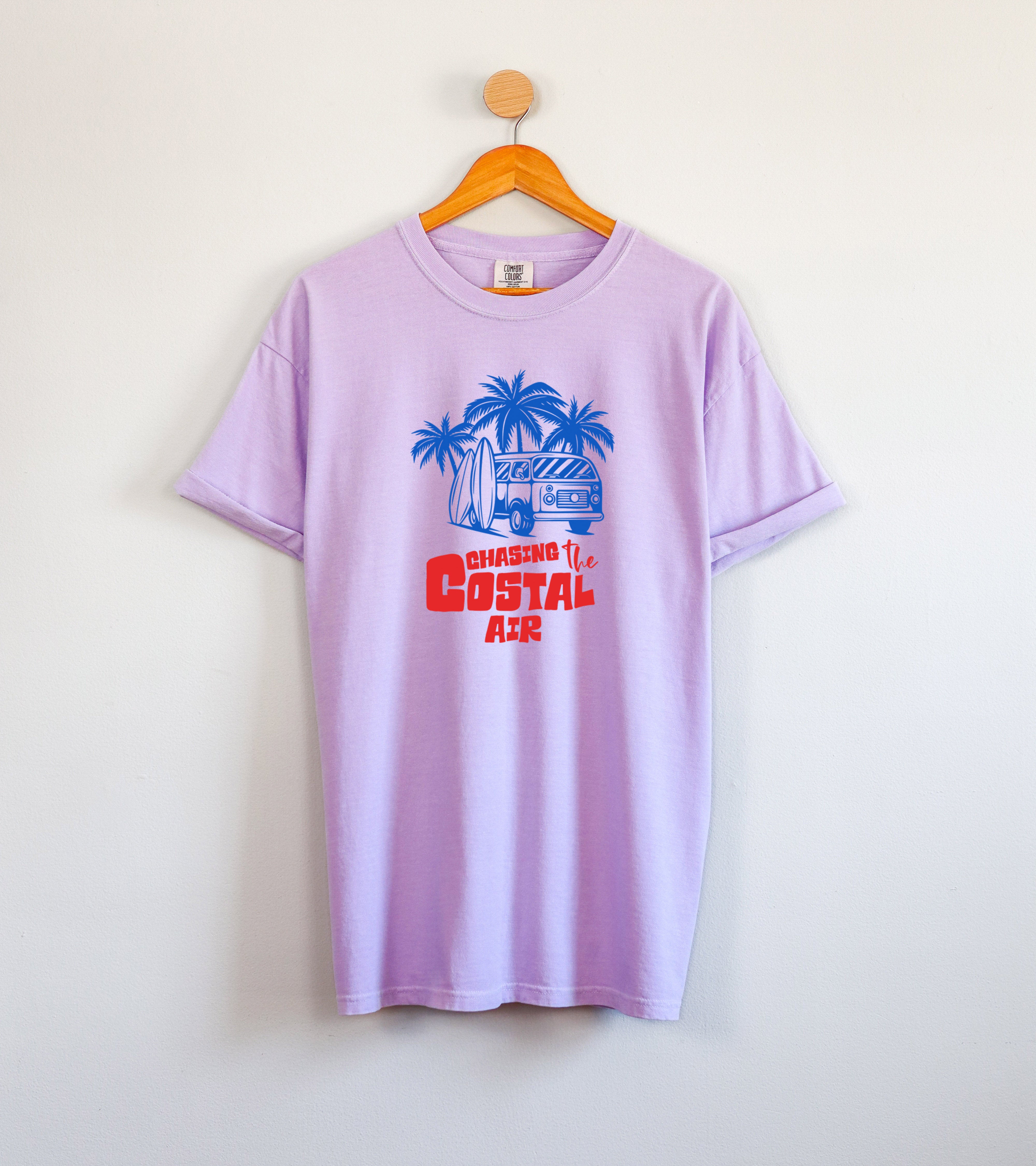 Chasing the ocean air Beach Nature Comfort Colors T Shirt Vacation Lake Summer