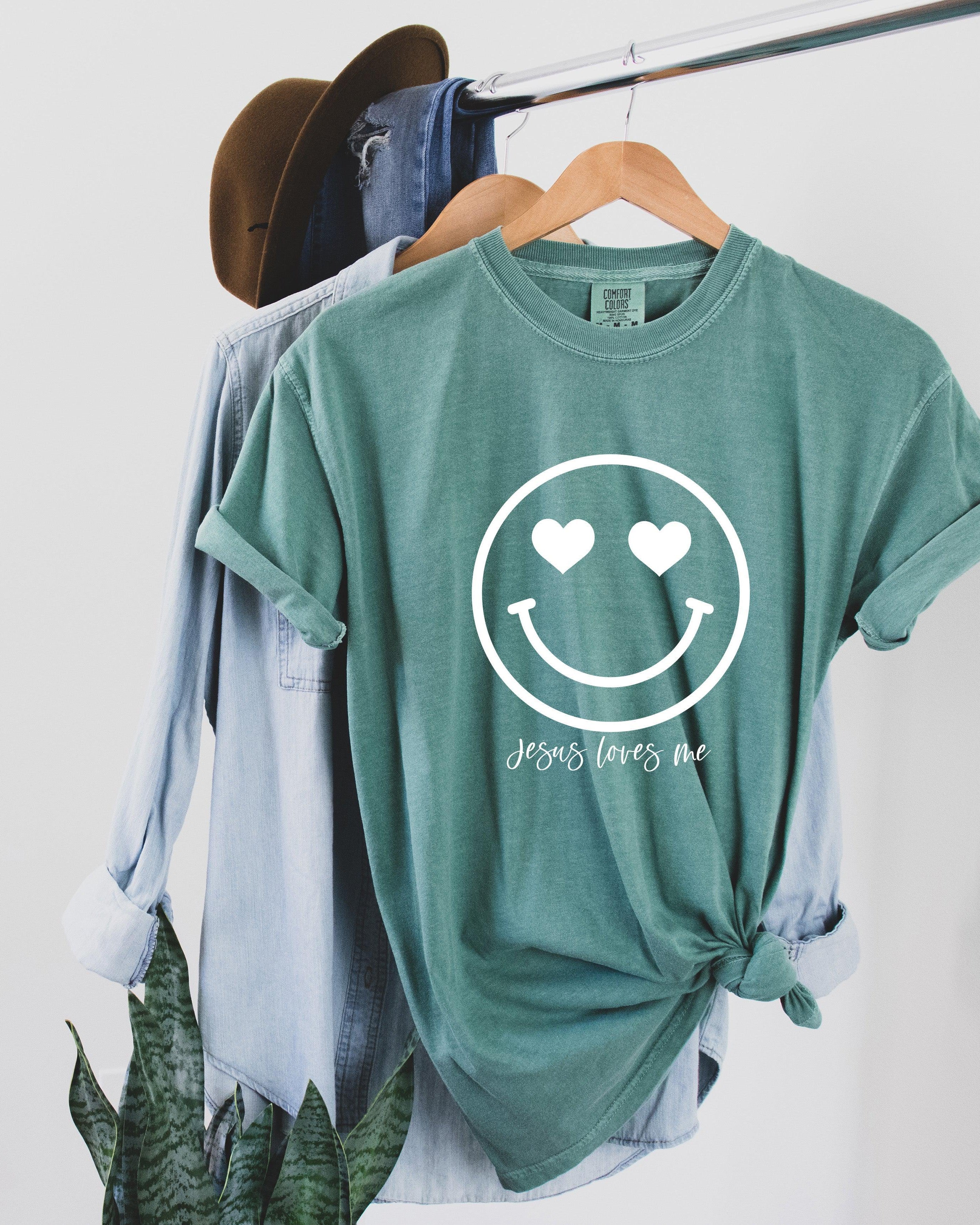Easter Heart Smile Comfort Colors T Shirt