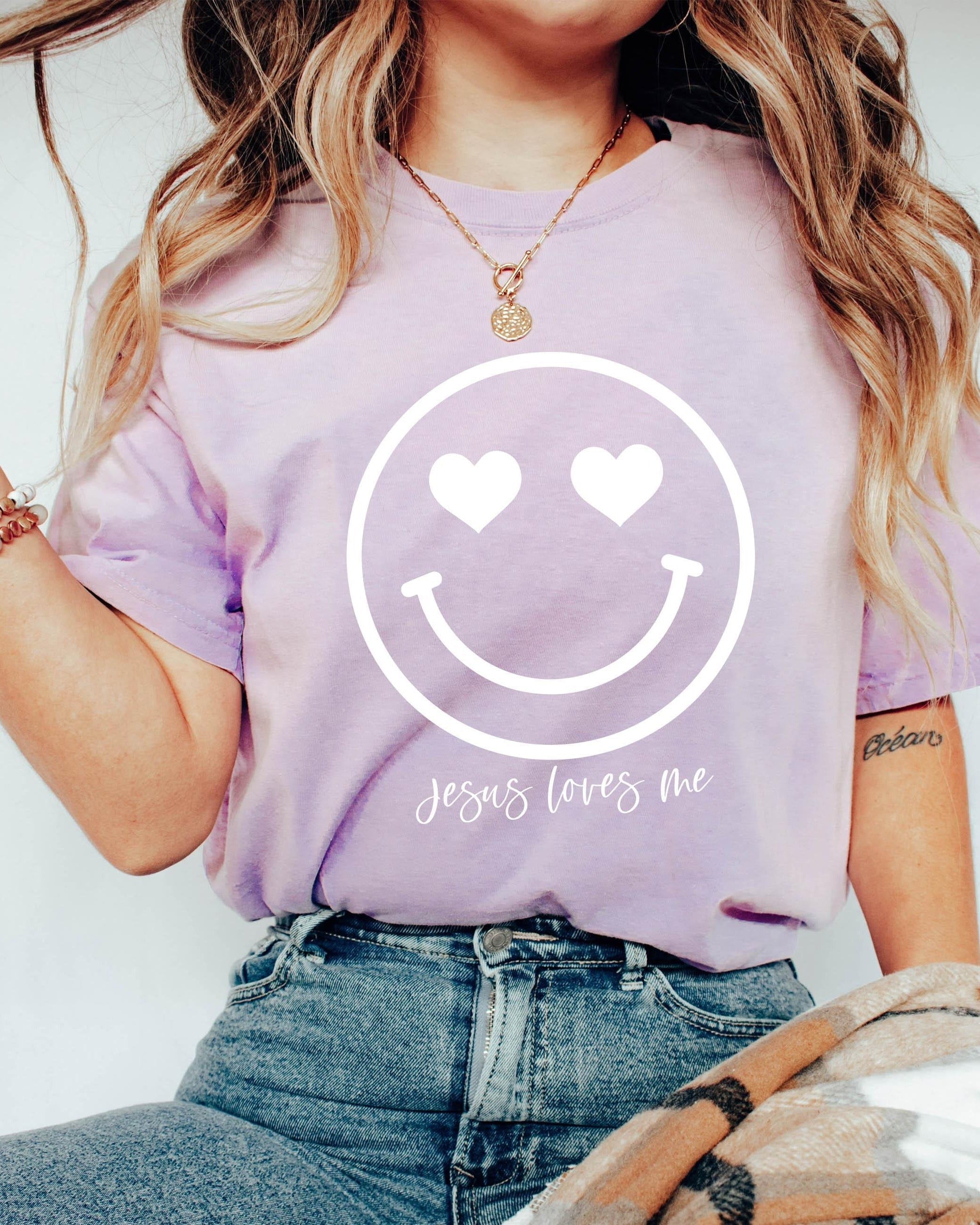 Easter Heart Smile Comfort Colors T Shirt
