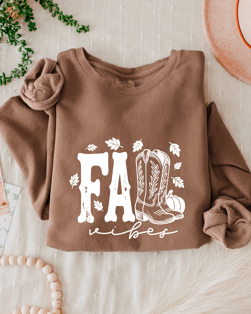Fall Western Boots Autumn Season Thanksgiving day 100% cotton Garment Dyed Comfort Colors Sweatshirt