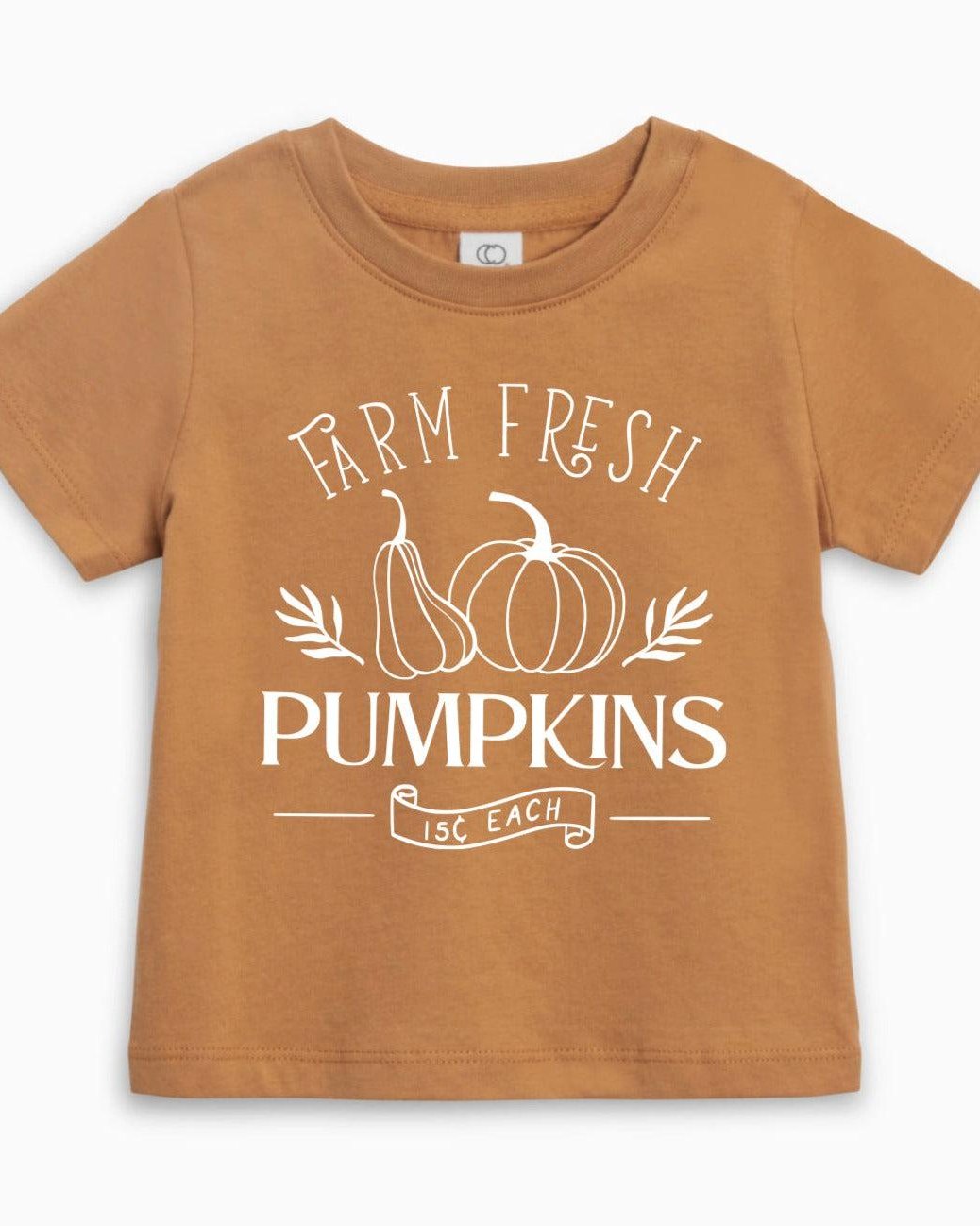 Farm Fresh Pumpkins Fall Organic Cotton Baby And Toddler Tee | Thanksgiving