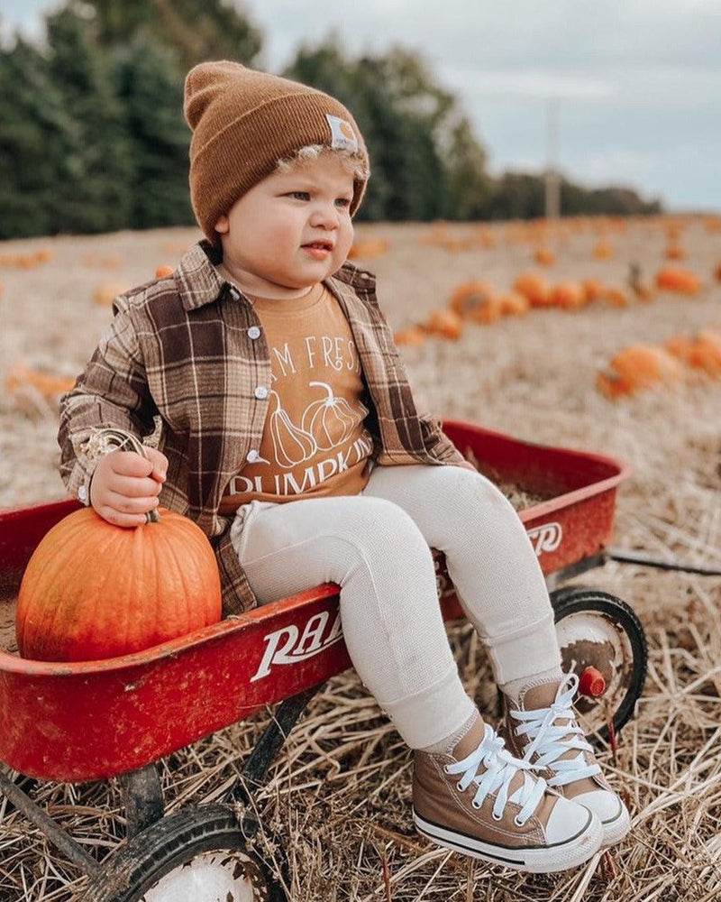 Farm Fresh Pumpkins Organic Cotton Baby and Toddler Fall and Winter Pullover