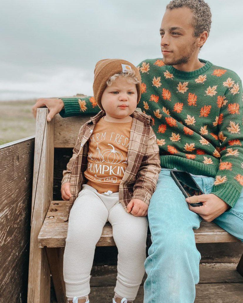Farm Fresh Pumpkins Organic Cotton Baby and Toddler Fall and Winter Pullover