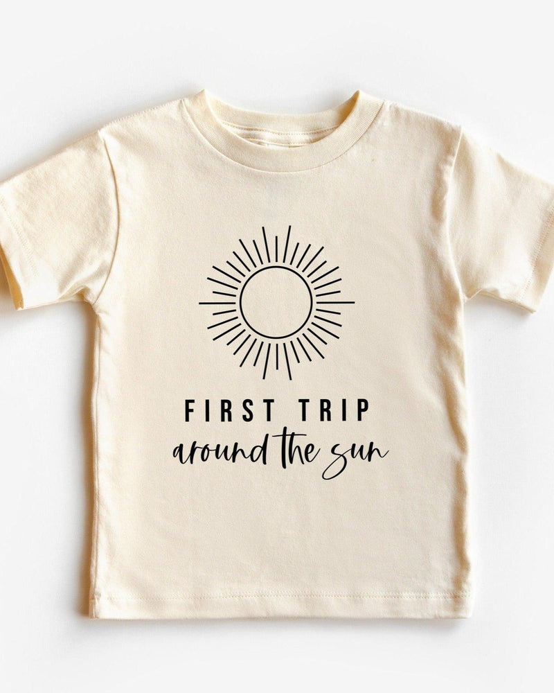 First Trip Around The Sun Organic Cotton Kids Tee