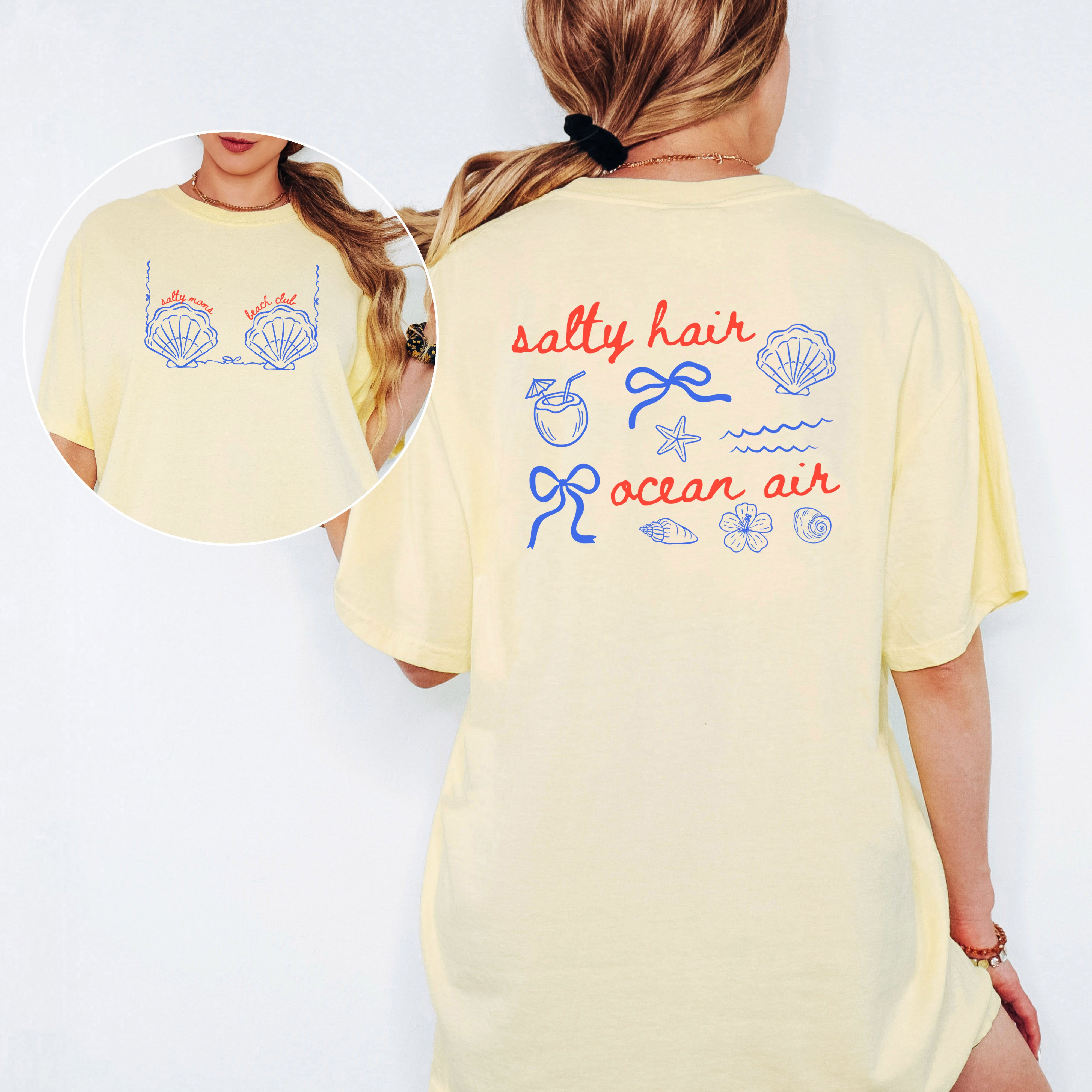 Seashell Cute Funny Beach Comfort Colors T Shirt Vacation Beach Lake Summer