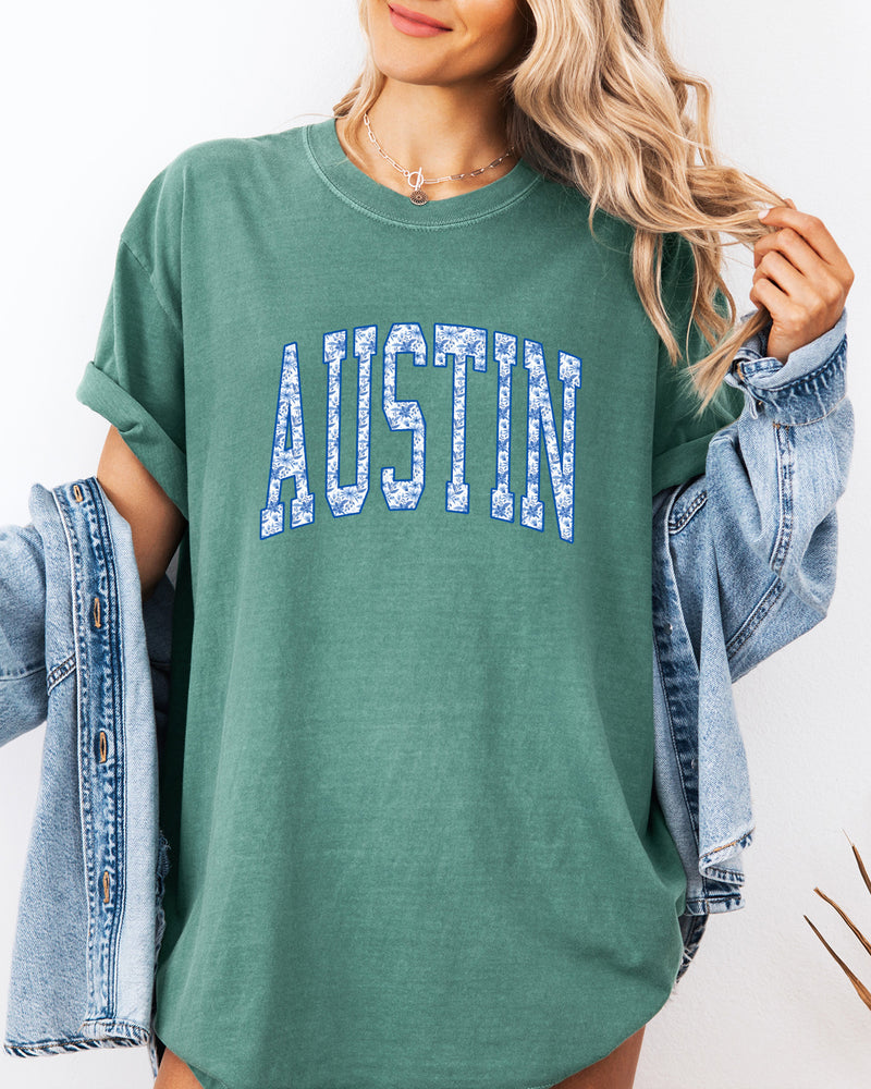 Austin Texas State City College Comfort Colors T Shirt