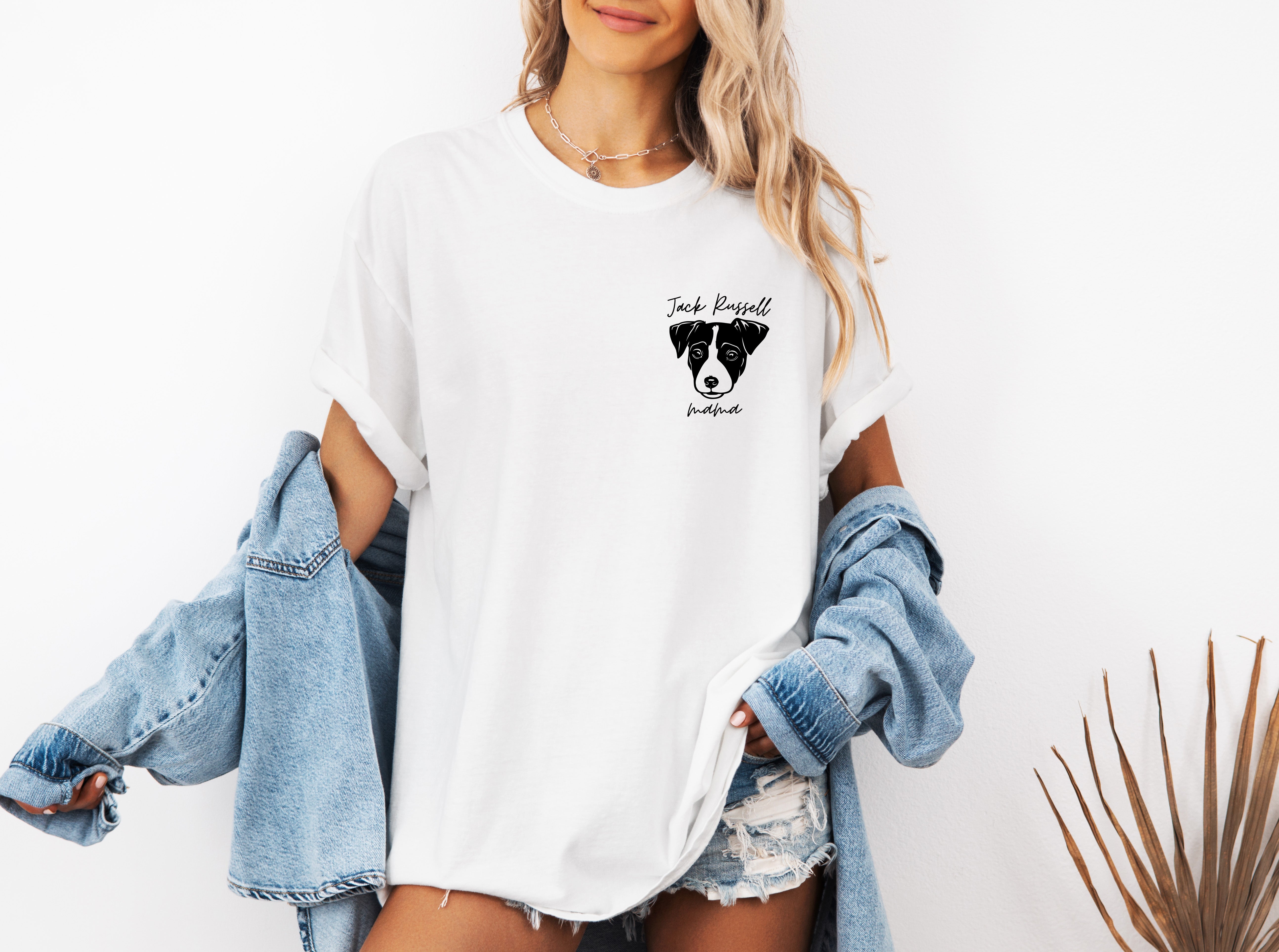 Jack Russell Dog Mom Comfort Colors T Shirt