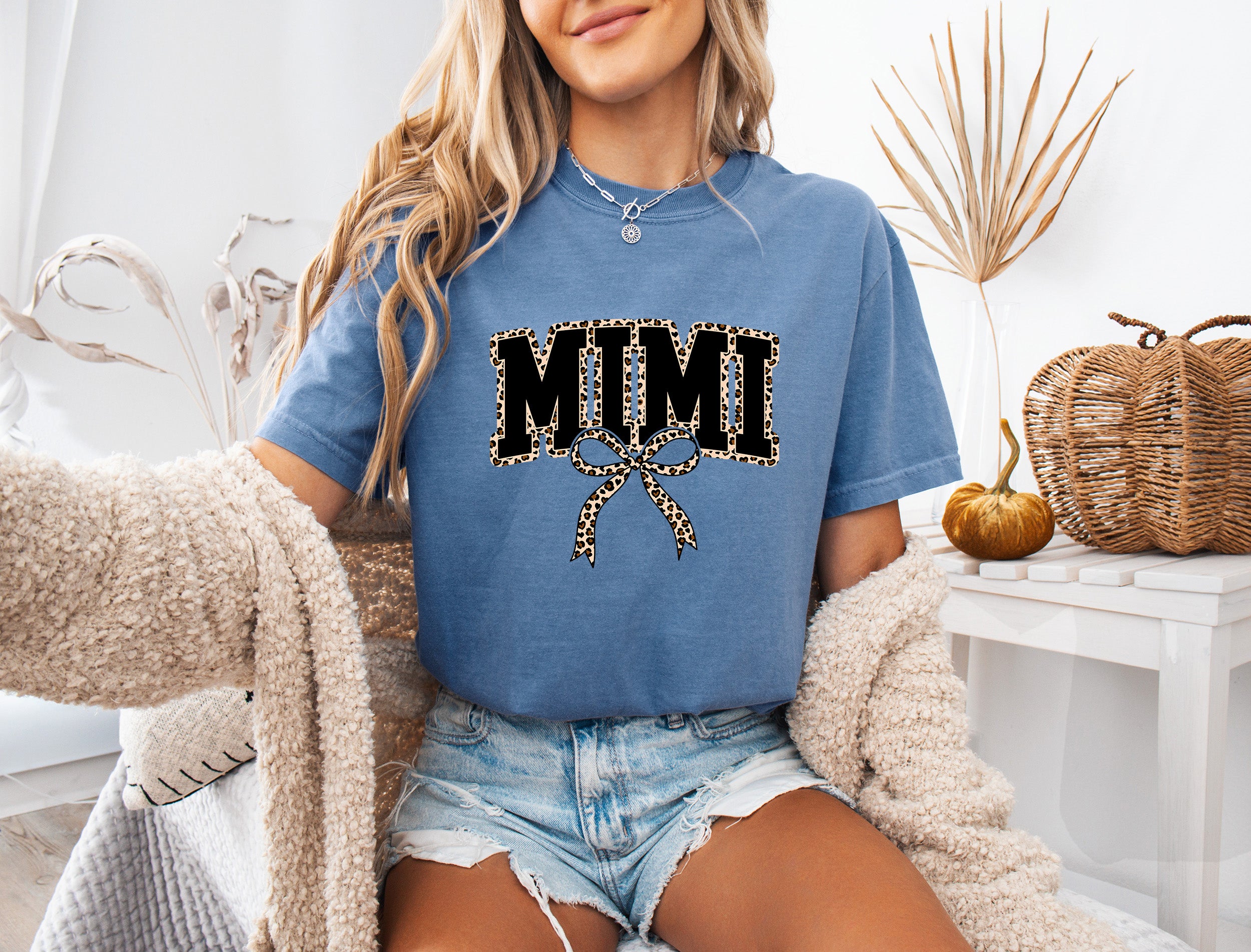 Mimi Leopard Grandma Comfort Colors Garment Dyed T Shirt