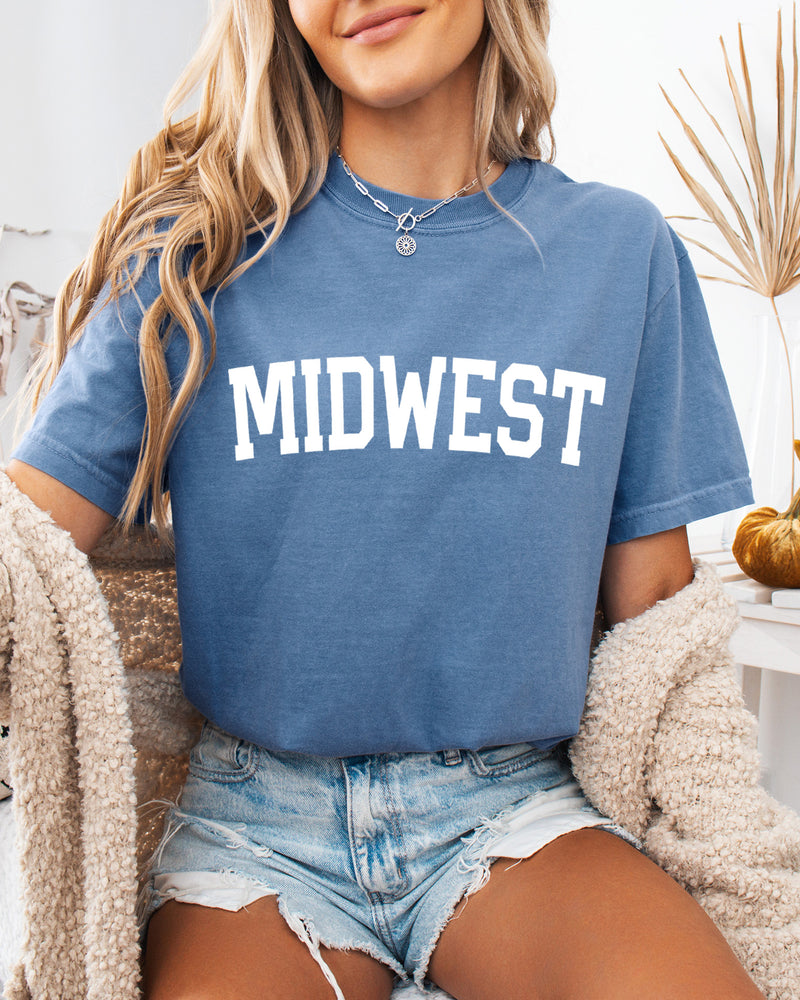 Midwest State City College Comfort Colors T Shirt Vacation Beach Lake Summer