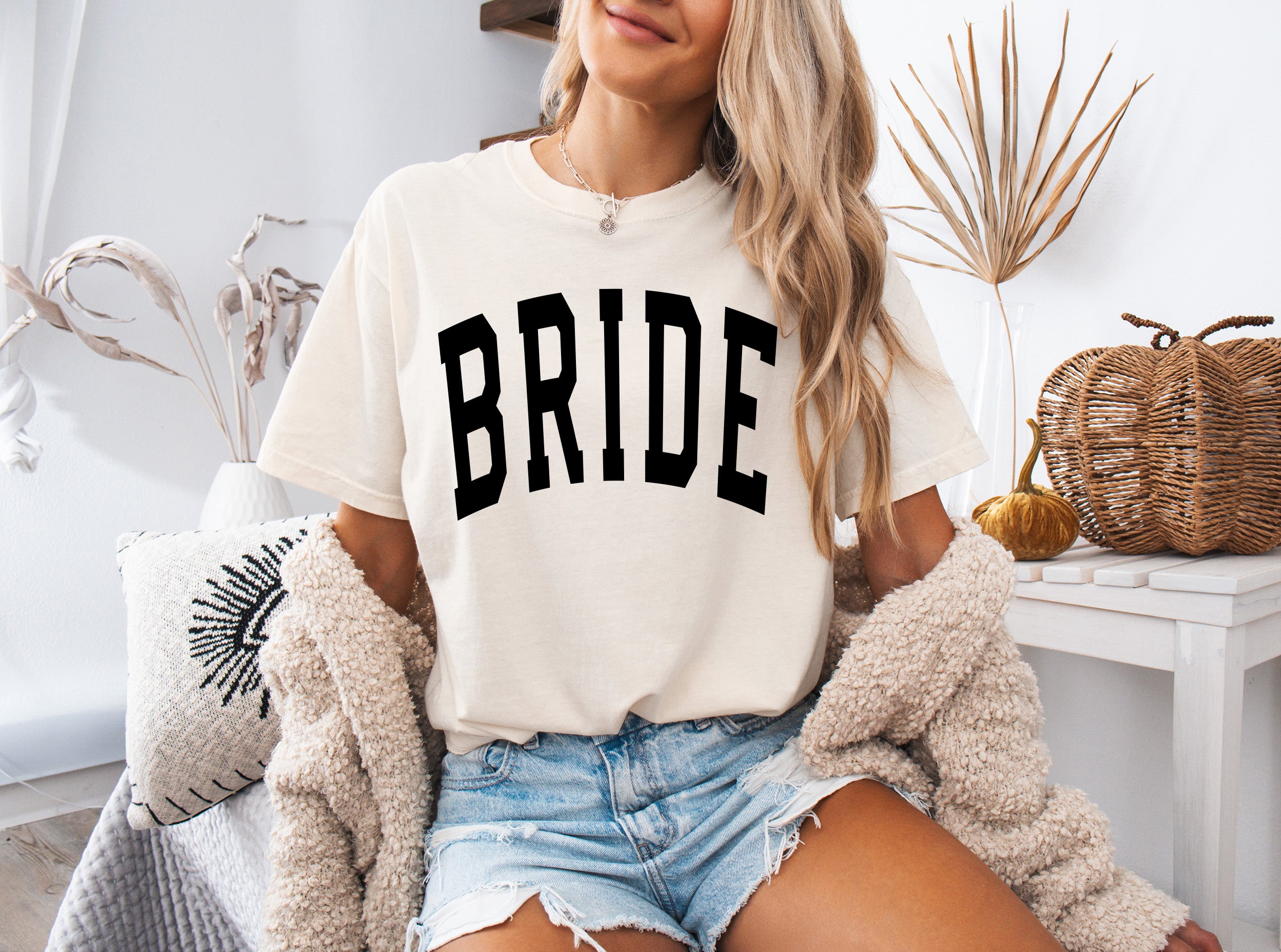 Bride Mrs Honeymoon Comfort Colors Garment Dyed T Shirt