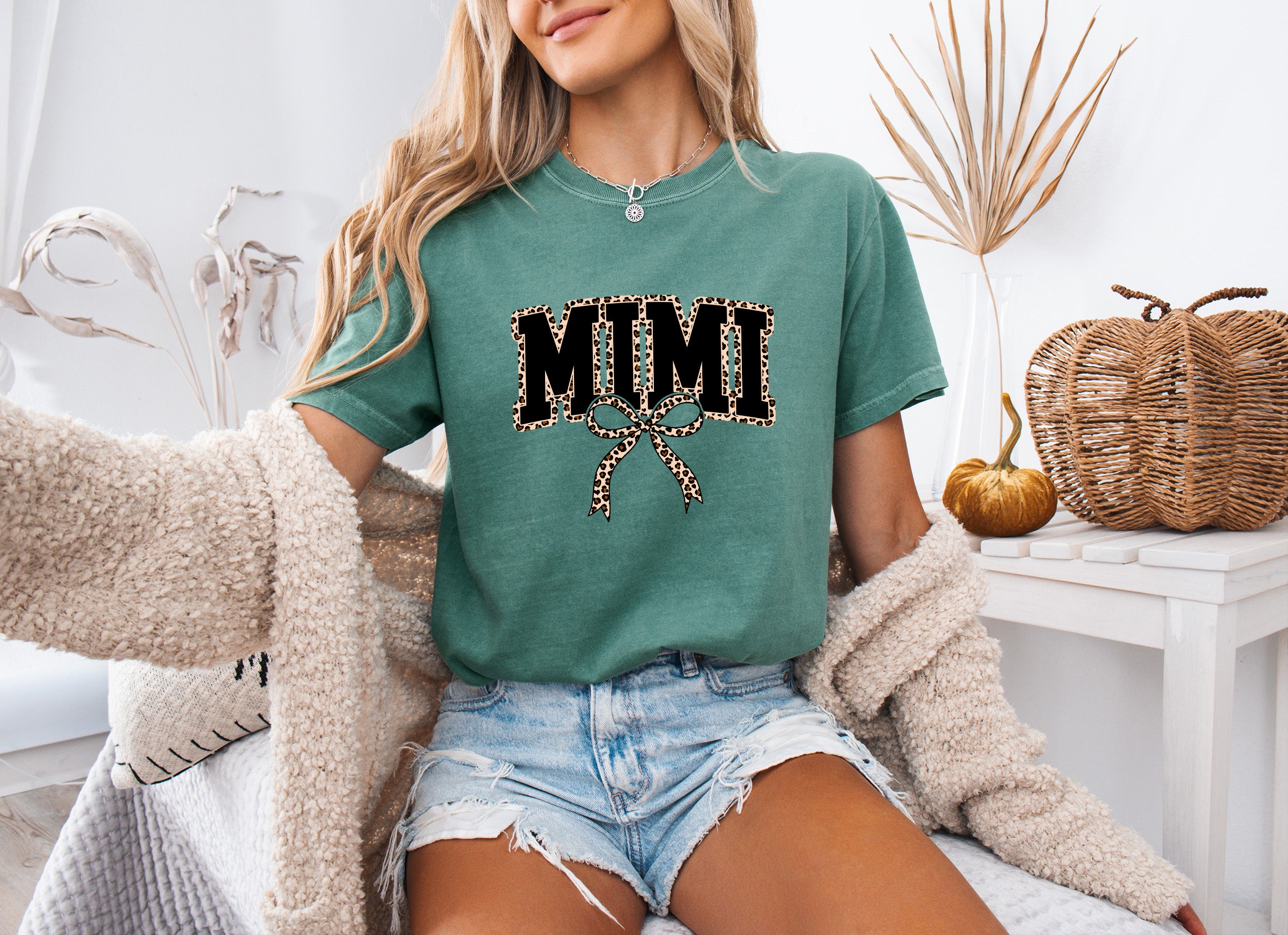 Mimi Leopard Grandma Comfort Colors Garment Dyed T Shirt