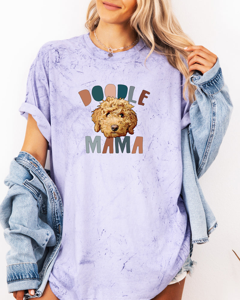 Golden Doodle Dog Mom Comfort Colors T Shirt (Color)