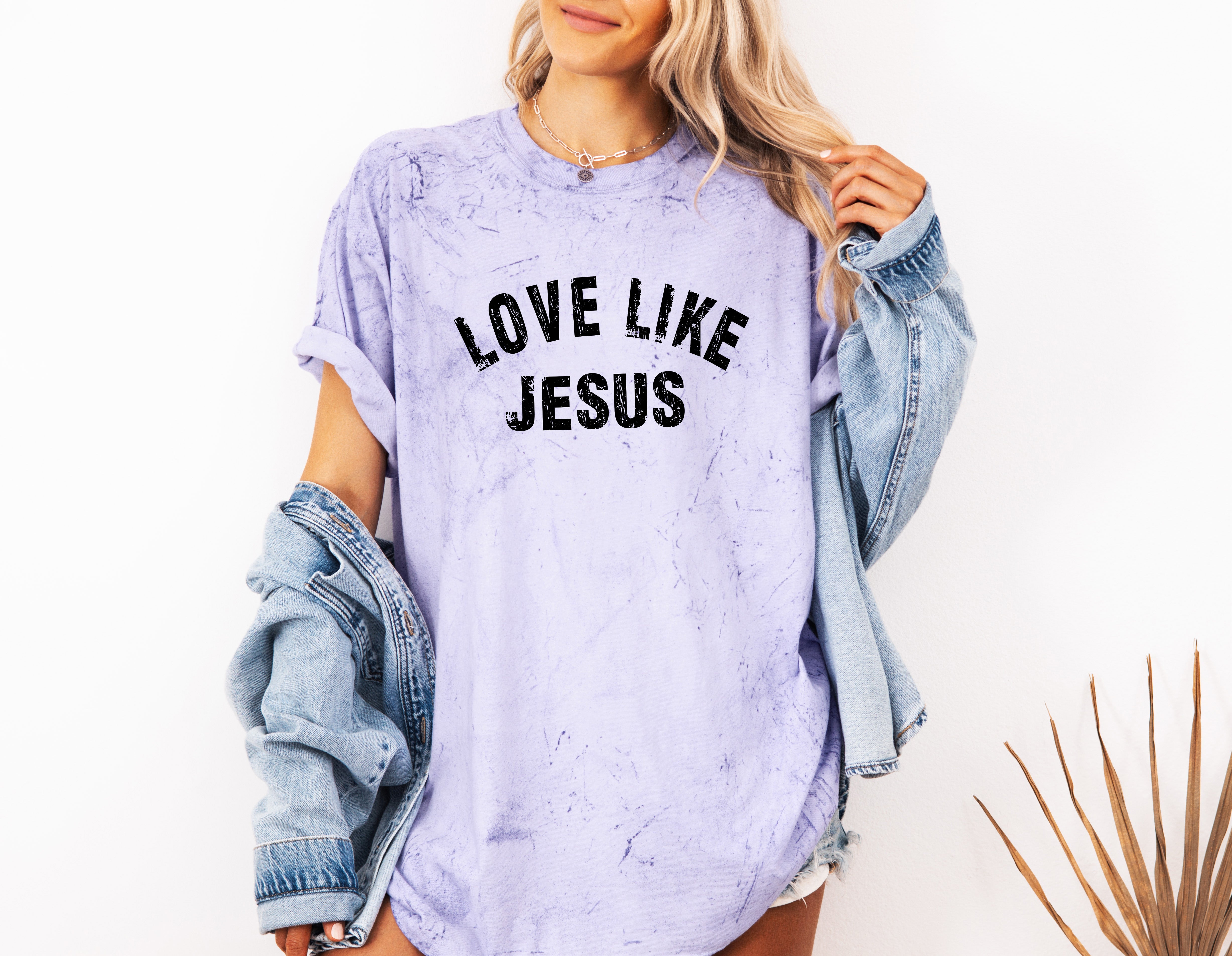 Love Like Jesus Christian Comfort Colors Garment Dyed T Shirt (Arch)