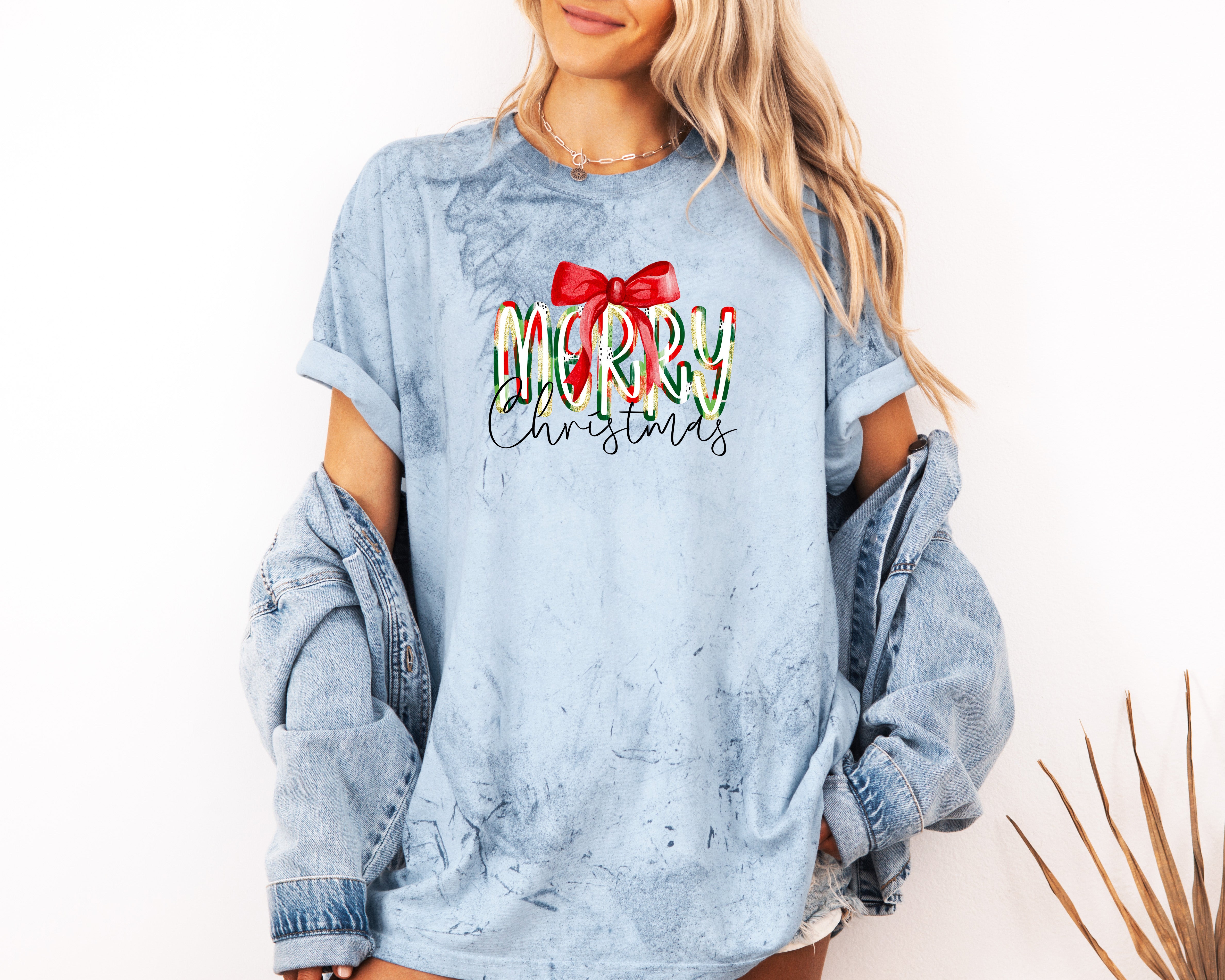 Merry Christmas Winter Fall Holiday Christmas Autumn Comfort Colors Garment Dyed T Shirt