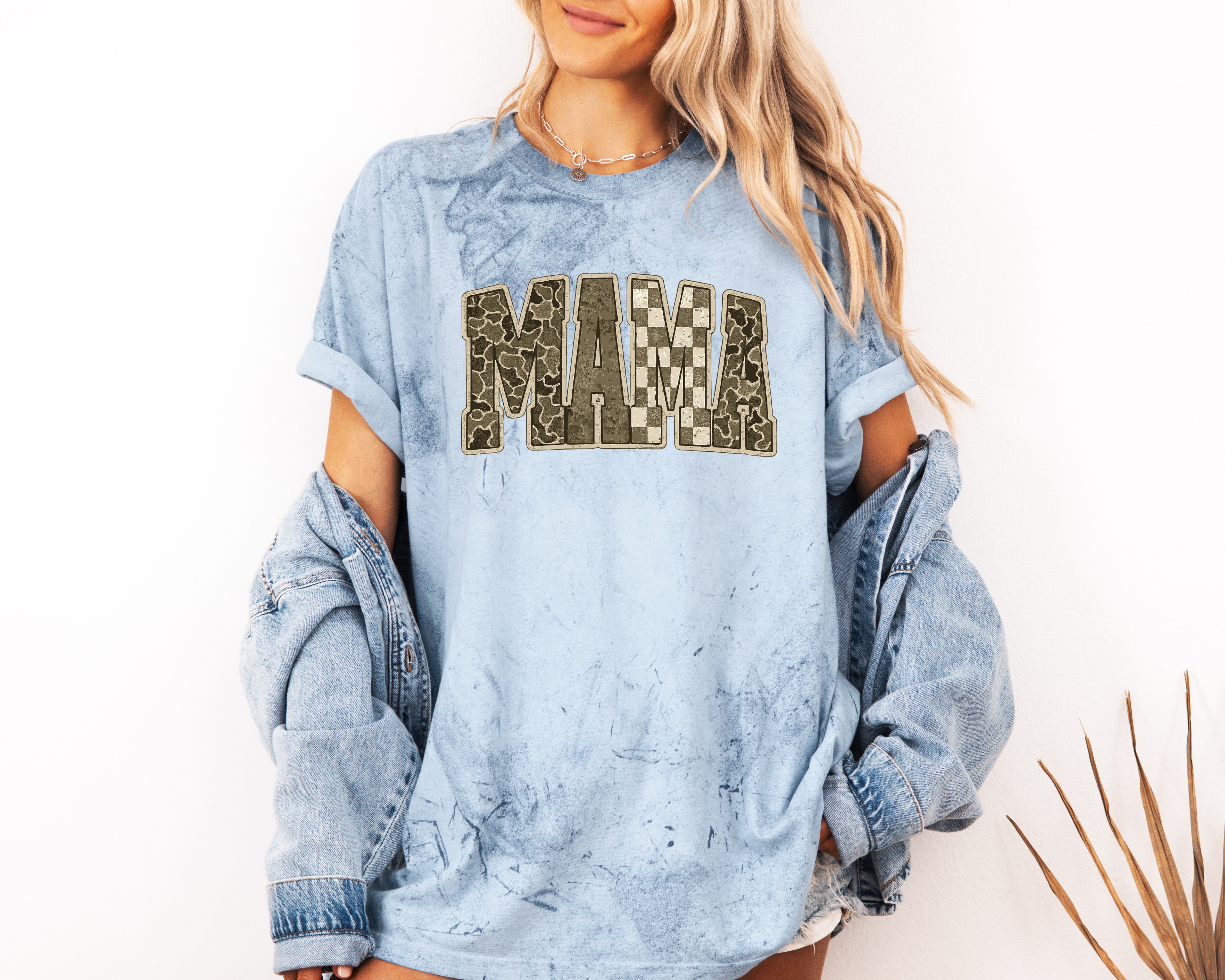 Mama Comfort Colors T Shirt (Military)