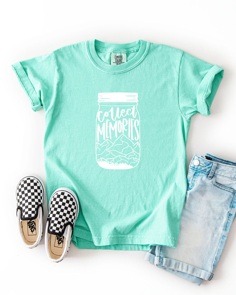 Collect Memories Beach Nature Comfort Colors T Shirt Vacation Lake Summer