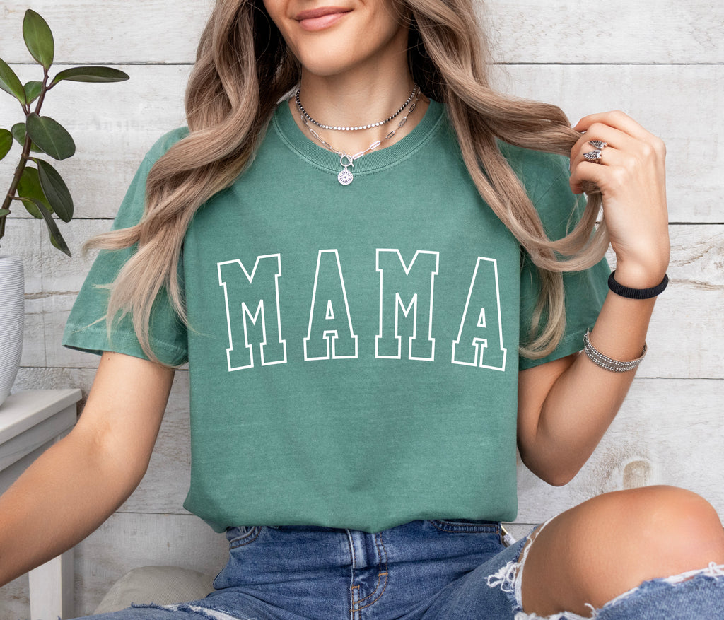 Mama Comfort Colors T Shirt (Outlined Font)