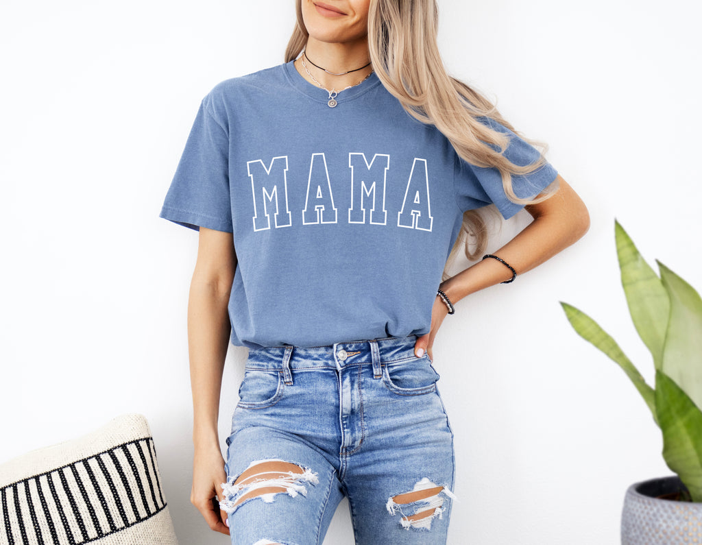 Mama Comfort Colors T Shirt (Outlined Font)