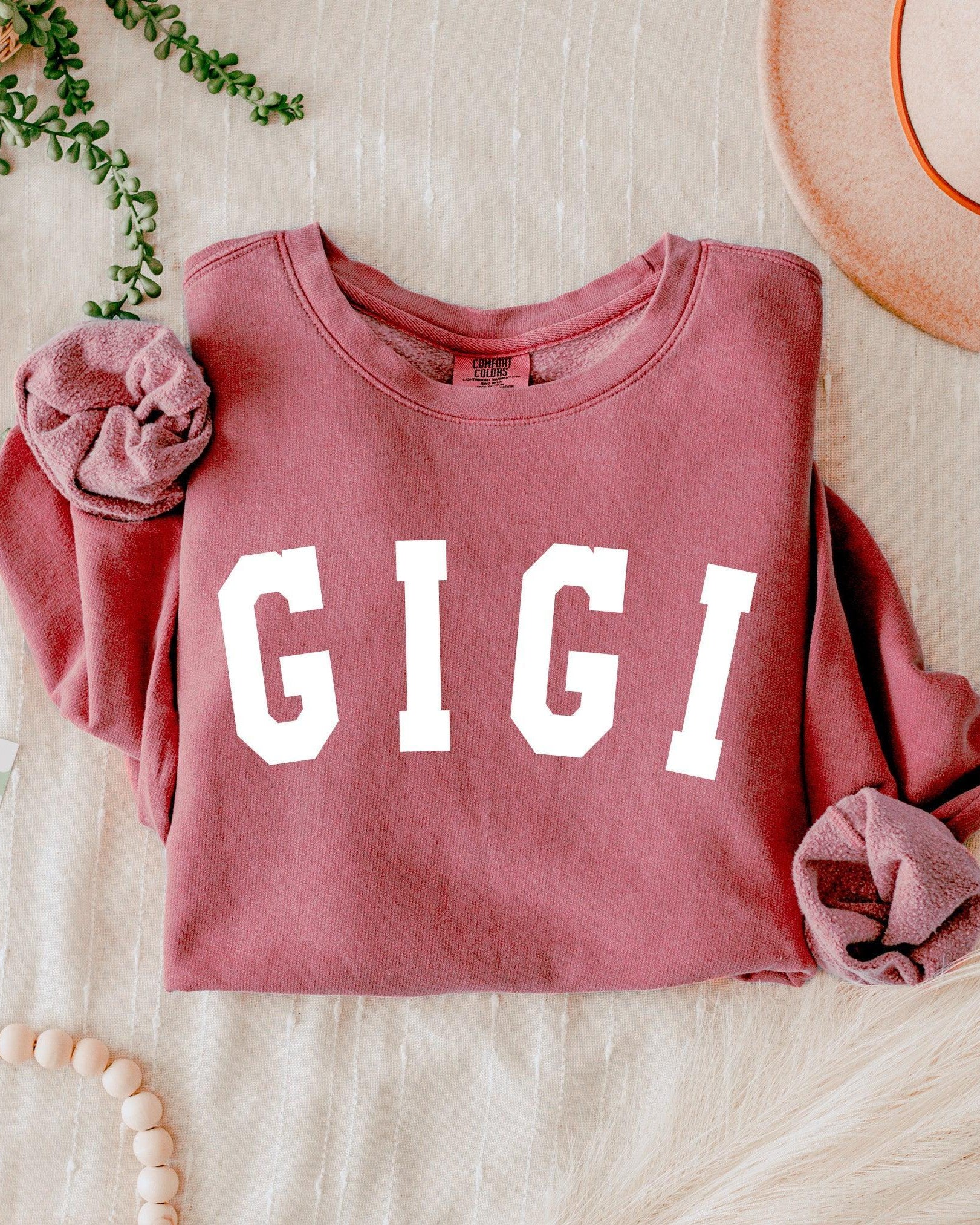 Gigi Grandma Garment Dyed Comfort Colors Sweatshirt