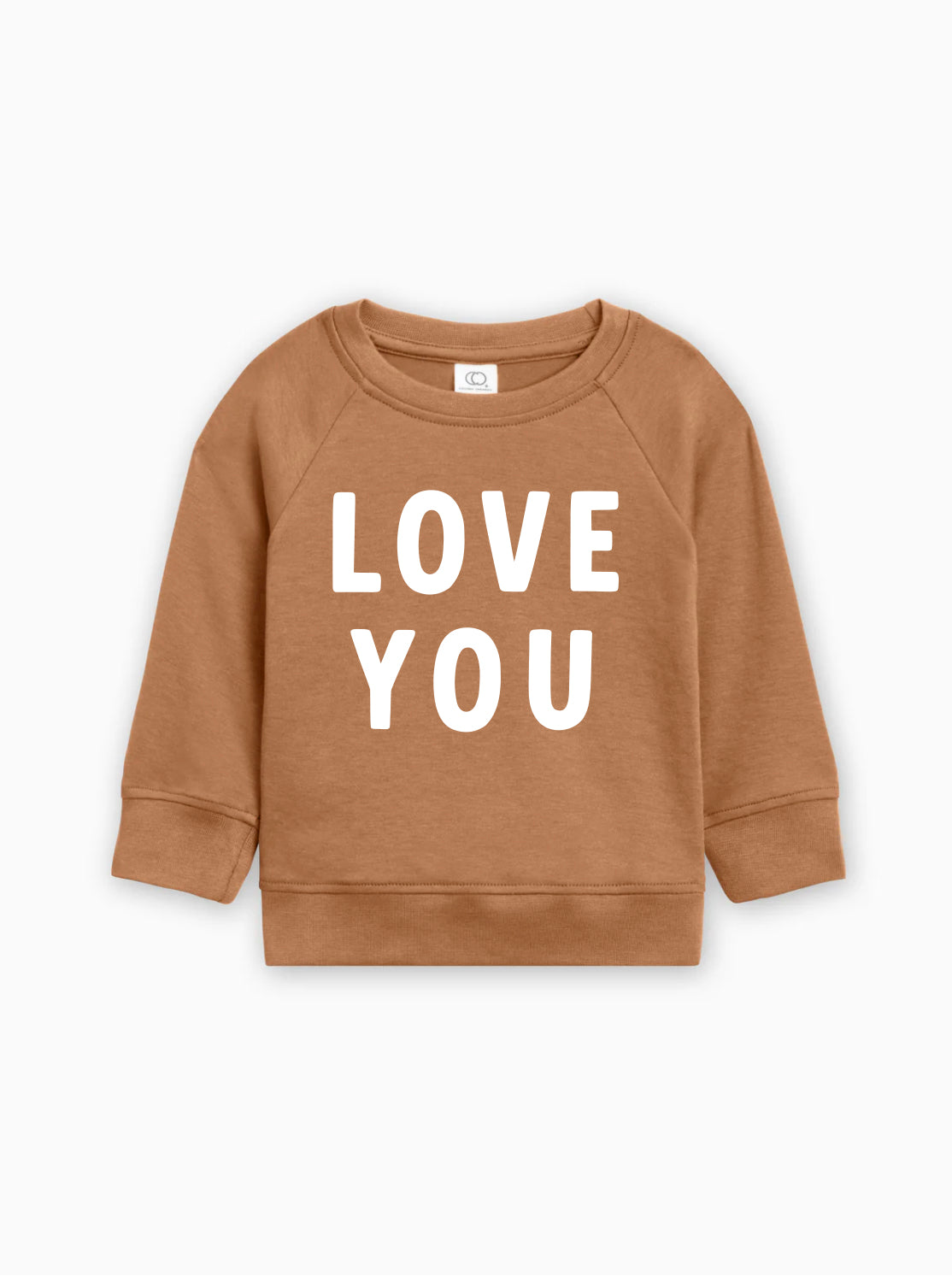 Love You Organic Cotton Baby Toddler Valentine Day Pullover