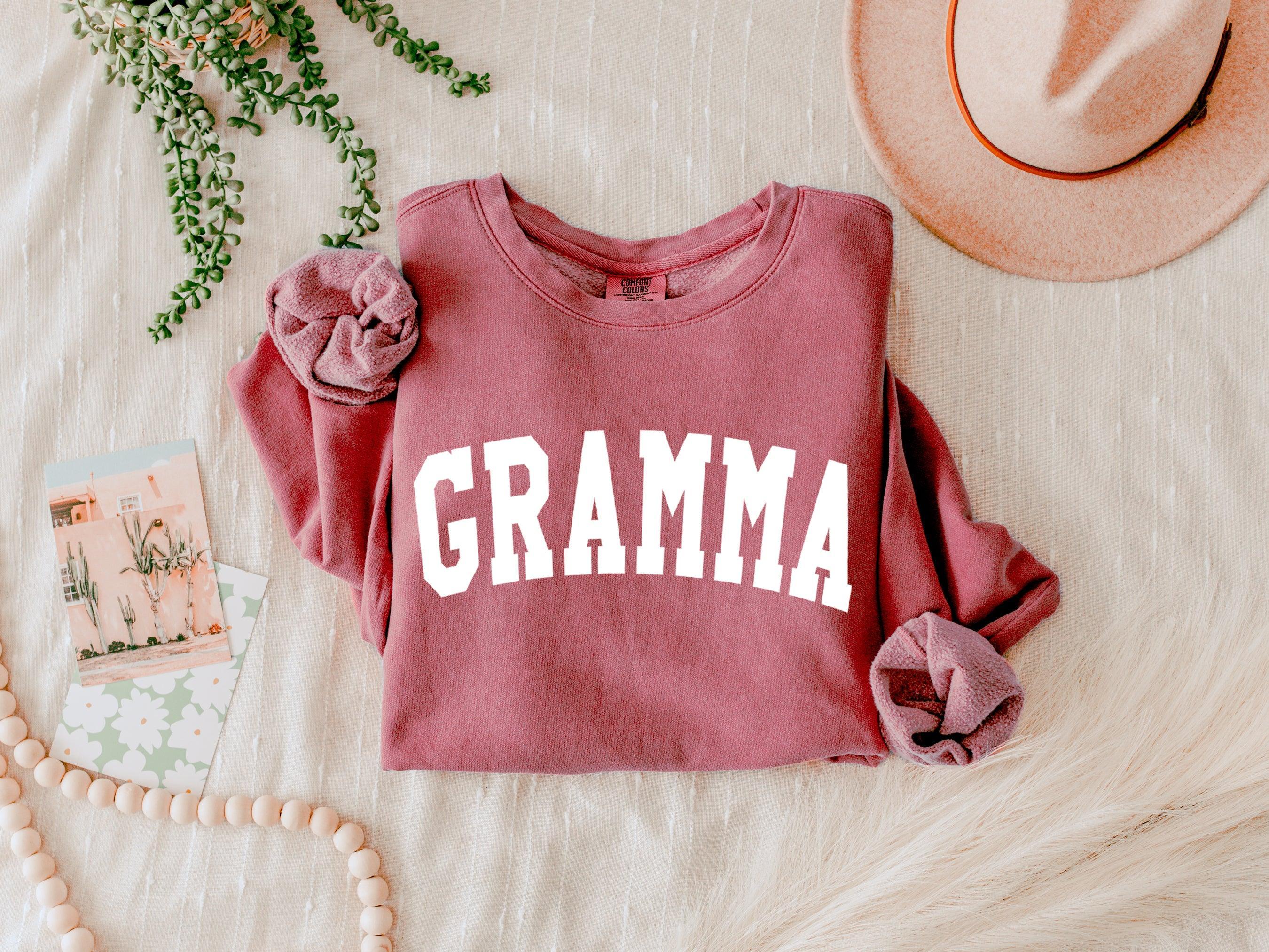Gramma Grandma Garment Dyed Comfort Colors Sweatshirt