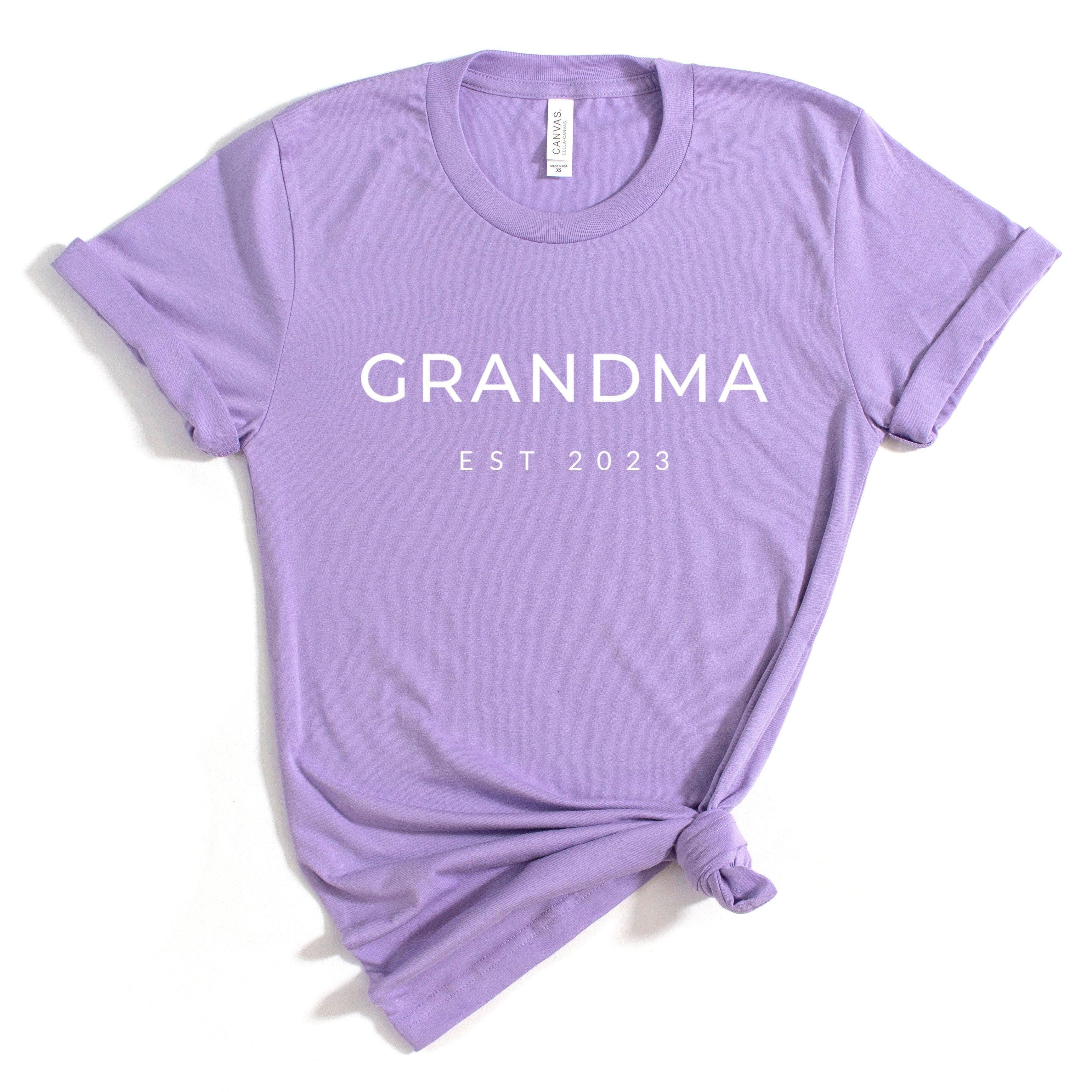 Grandma Est Year Personalization Classic Soft Short Sleeve Shirts (MONT)